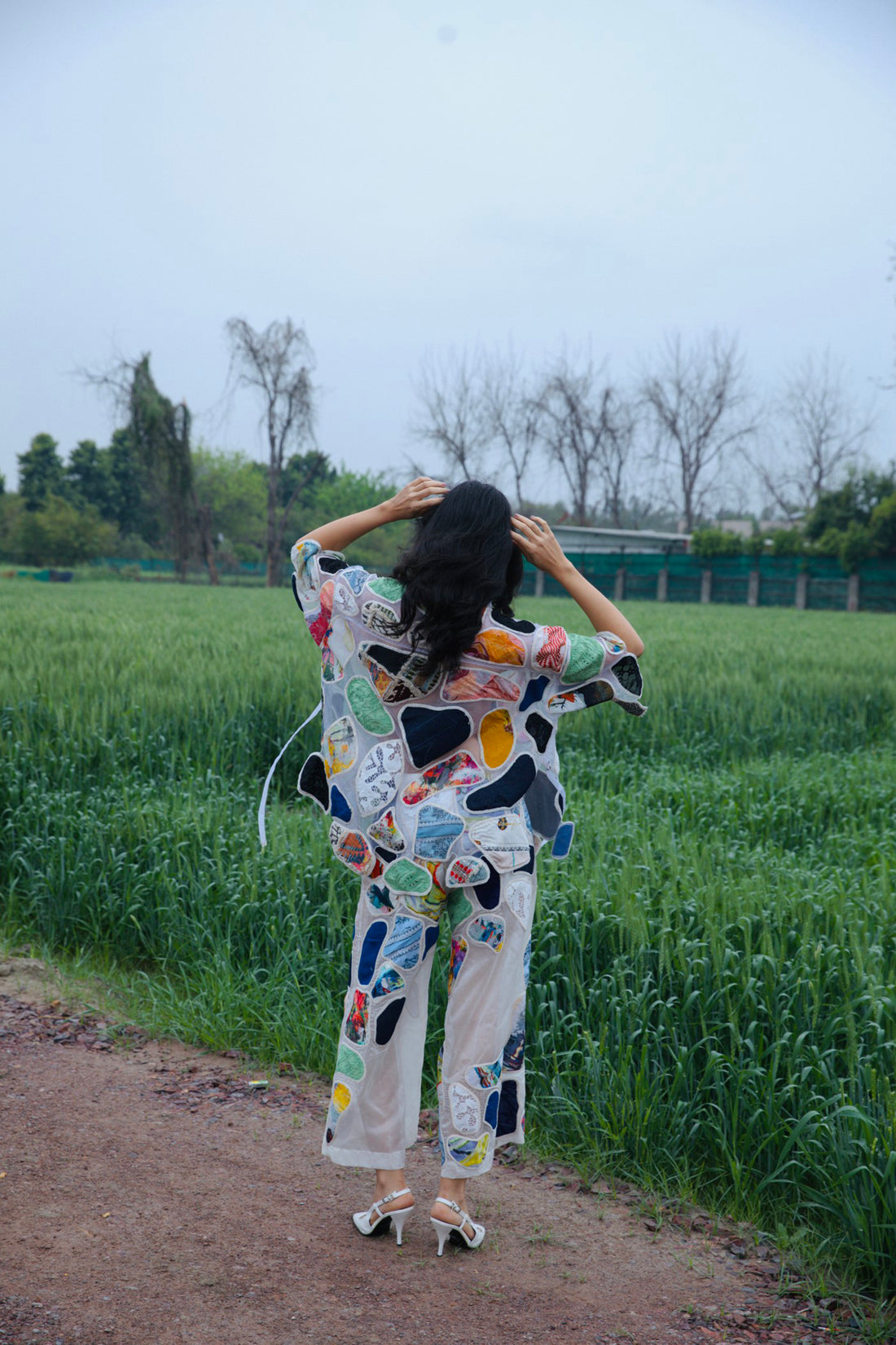 CRUNK MULTICOLOR PATCH EMBROIDERED PANTS