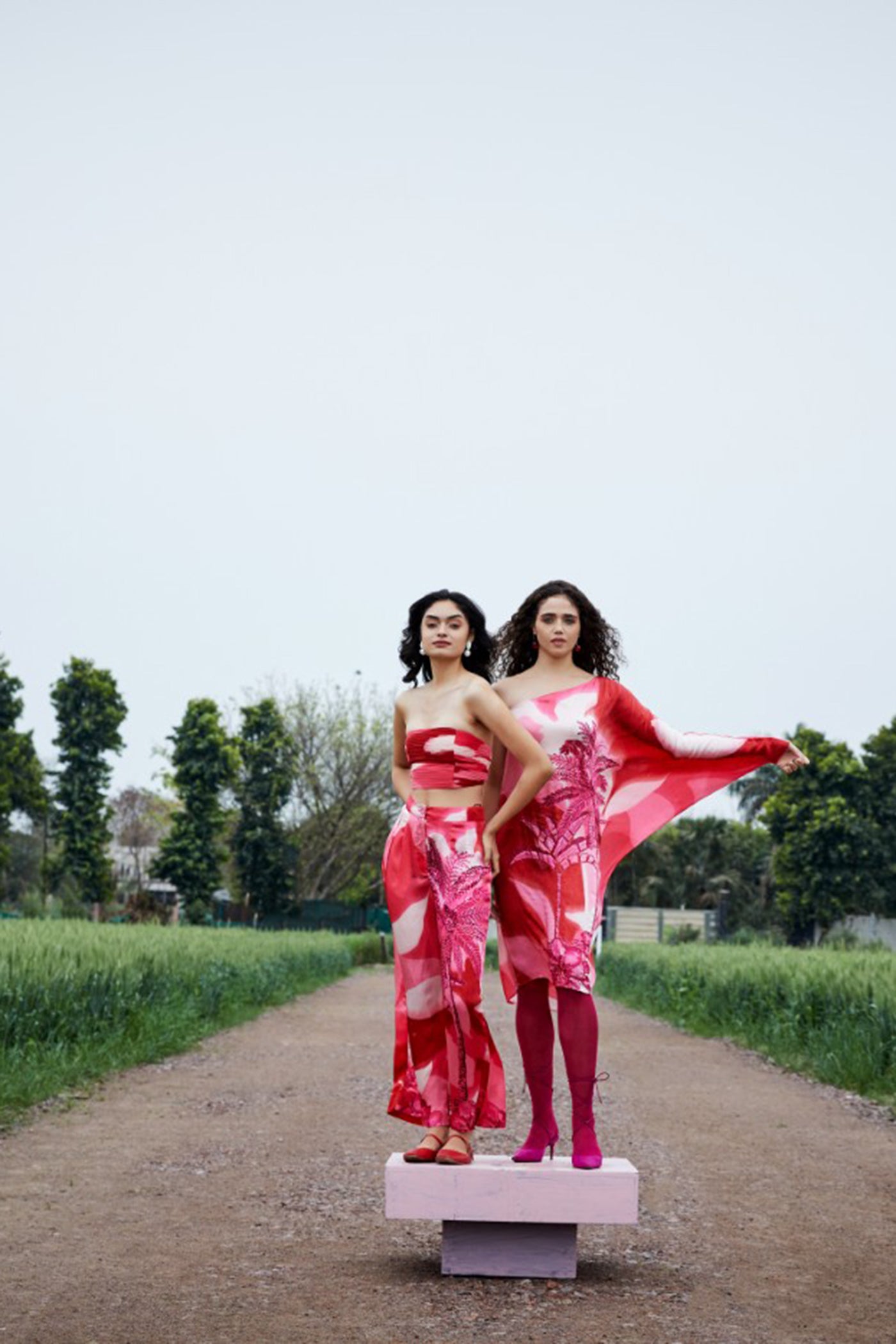 CRUNK PINK ONE SHOULDER DRESS