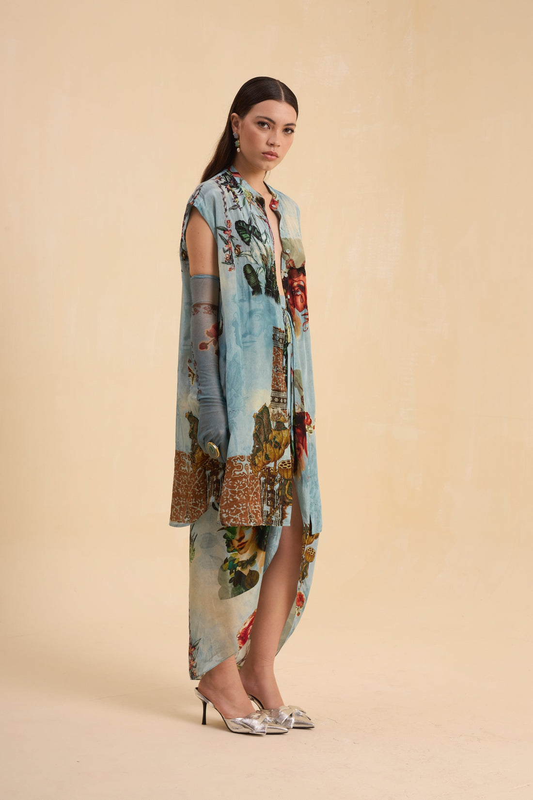 RIV VINTAGE PRINTED EMBELLISHED CO-ORD