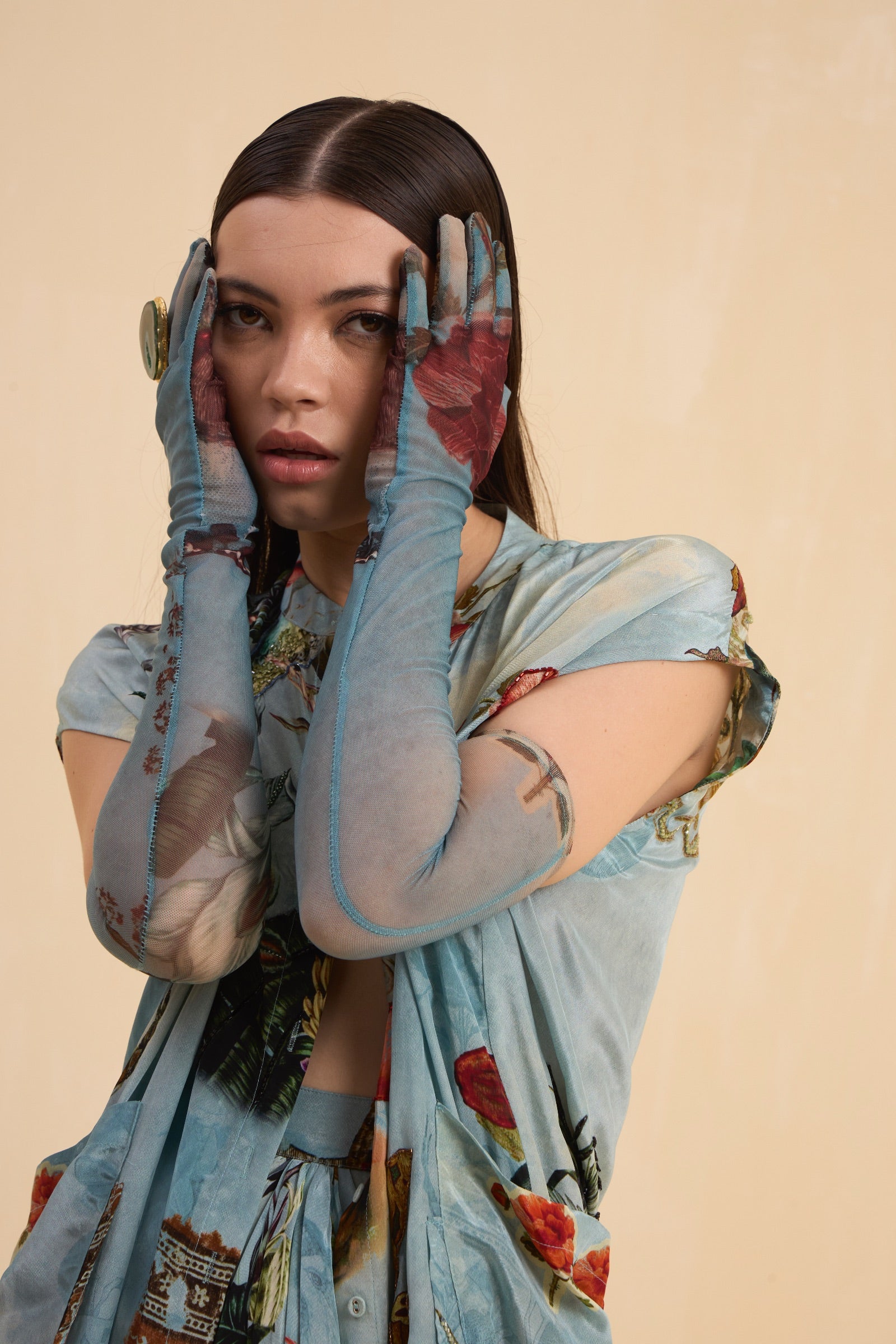 RIV VINTAGE PRINTED EMBELLISHED CO-ORD