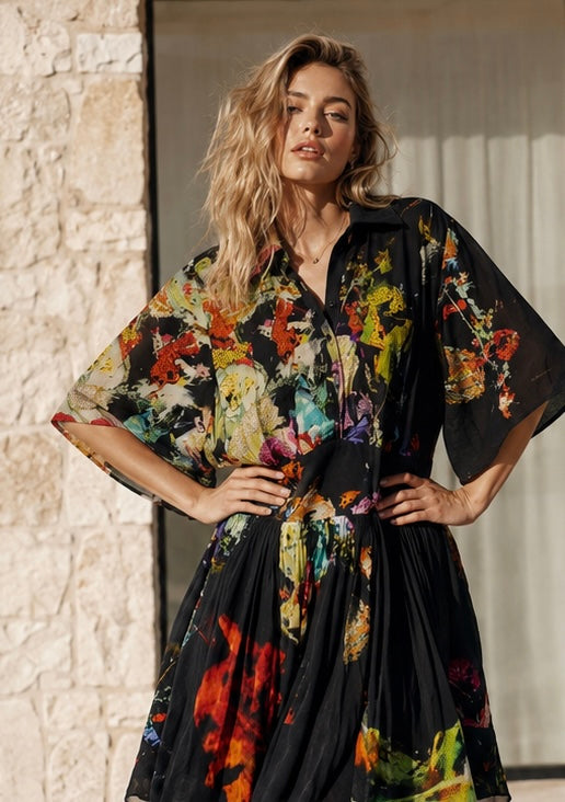CRUNK FIT AND FLARE DRESS