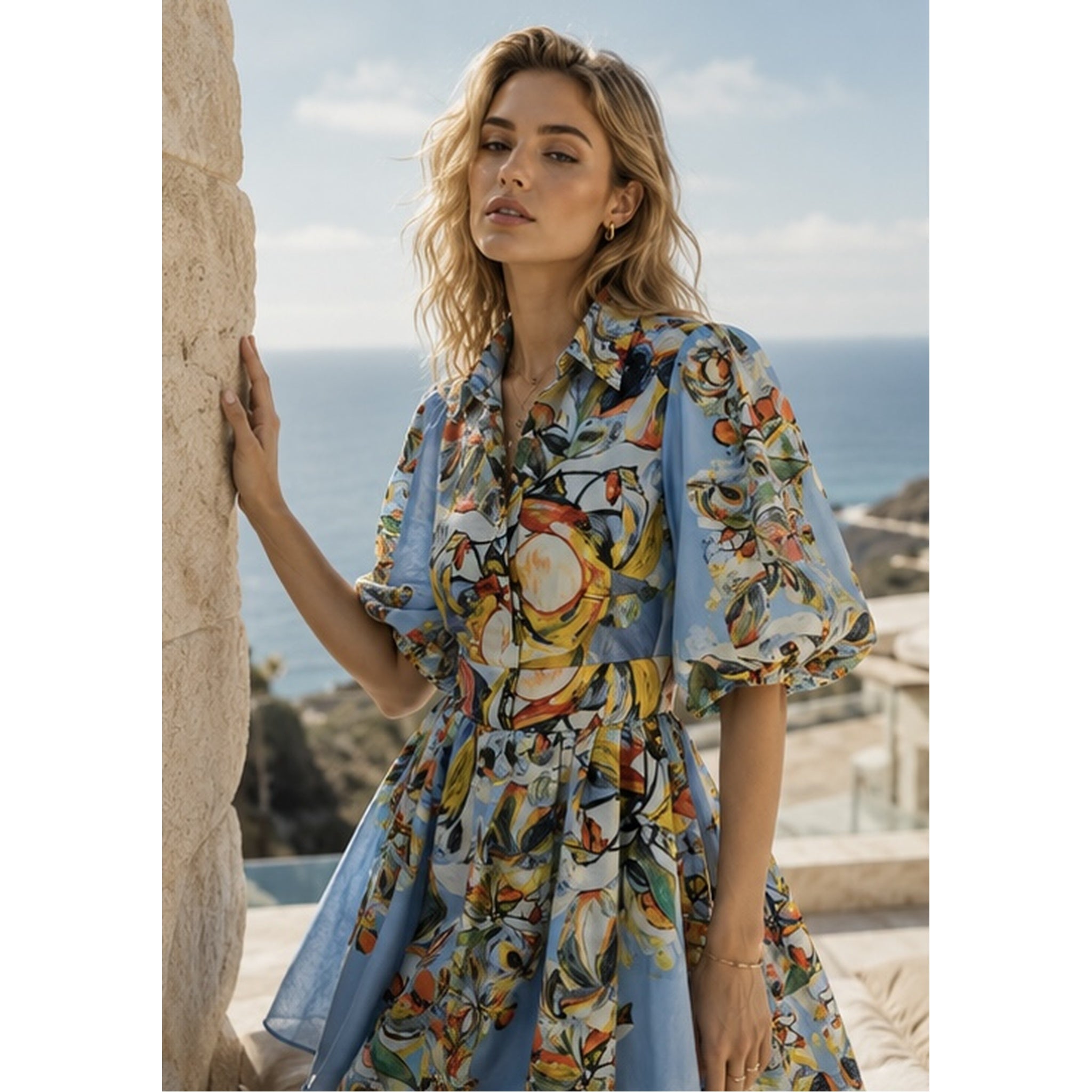 VIELLA FIT AND FLARE DRESS