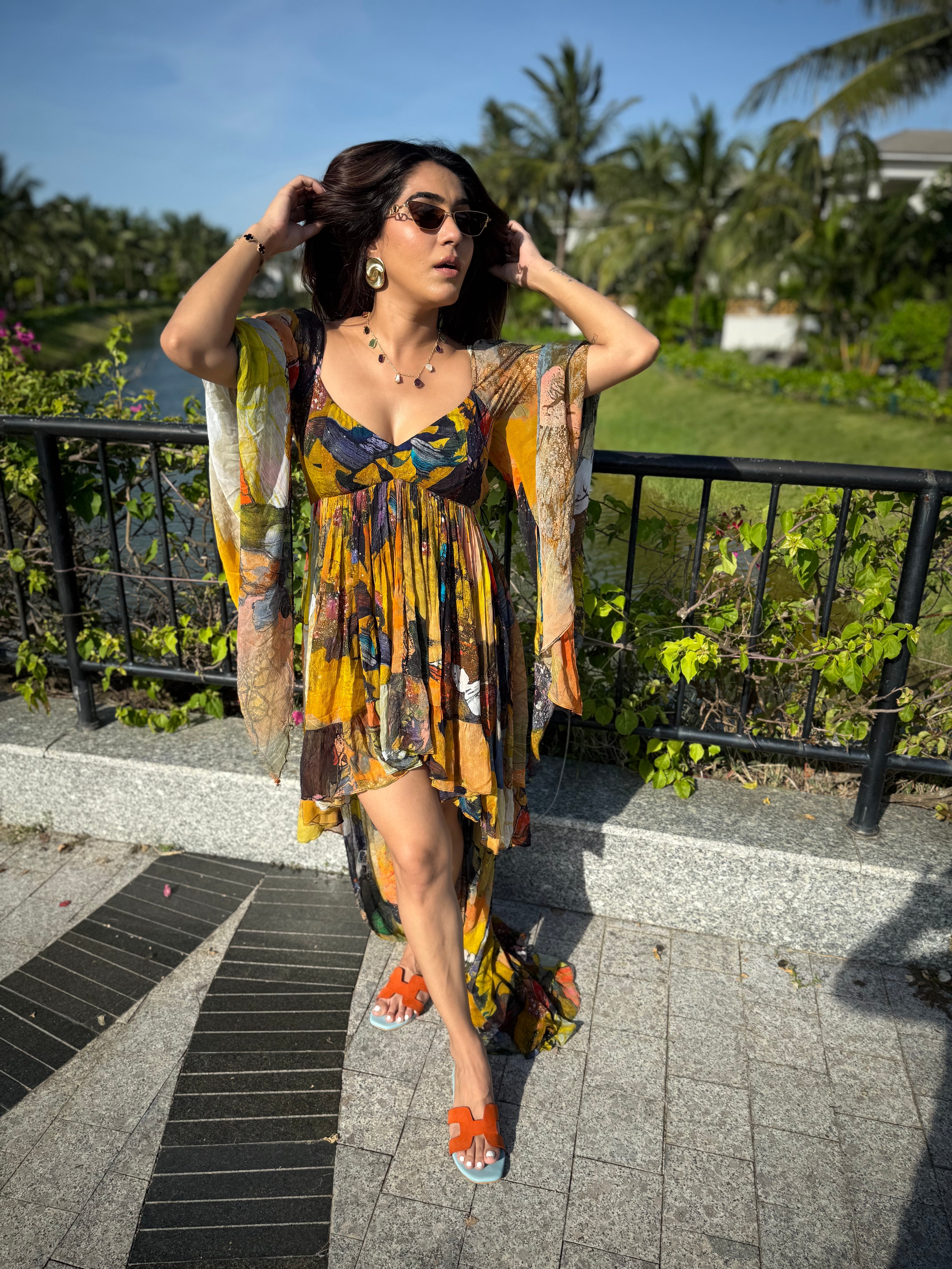 NEETI WADHWA X KOA ASYMMETRICAL DRESS