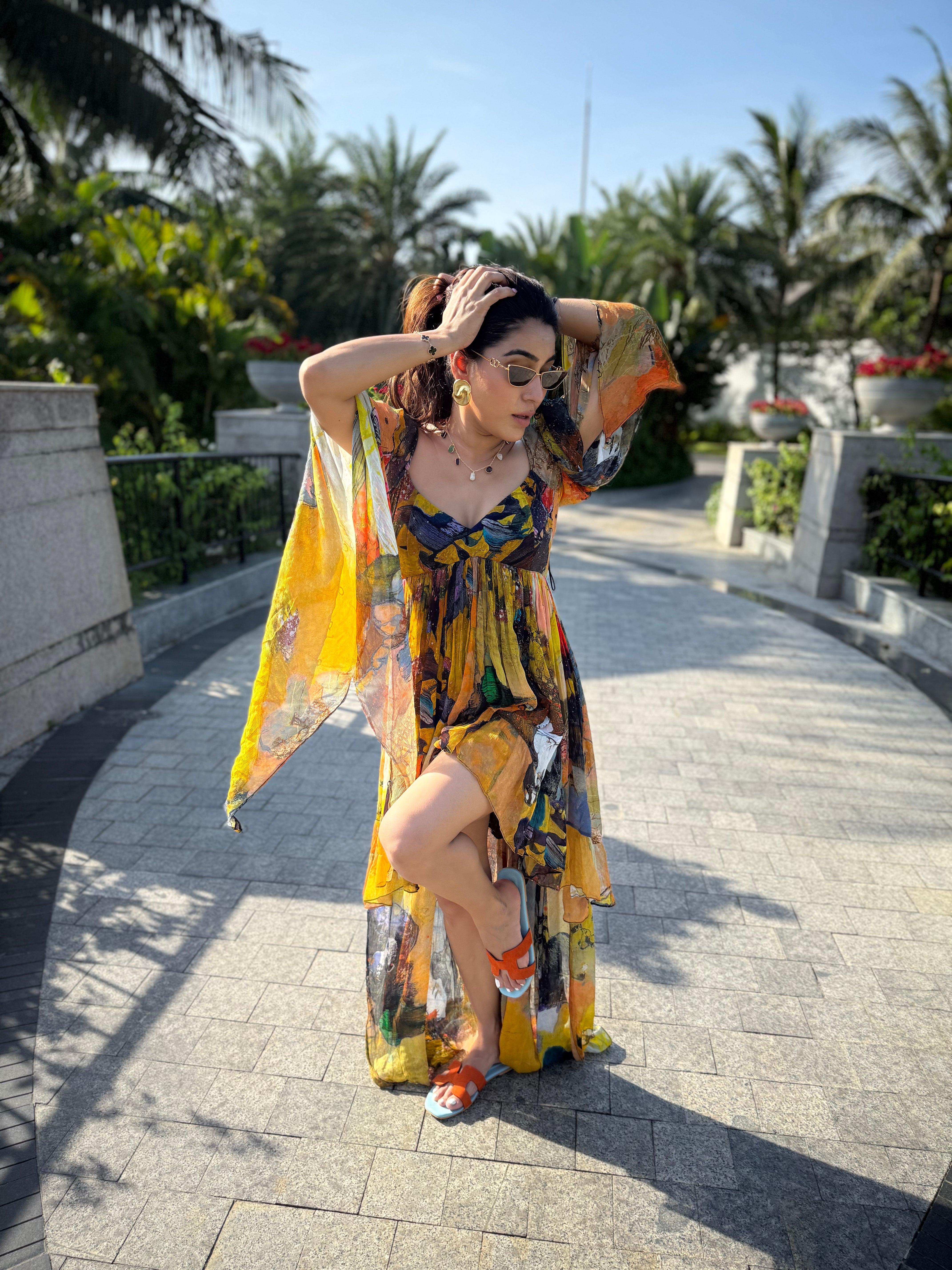 NEETI WADHWA X KOA ASYMMETRICAL DRESS
