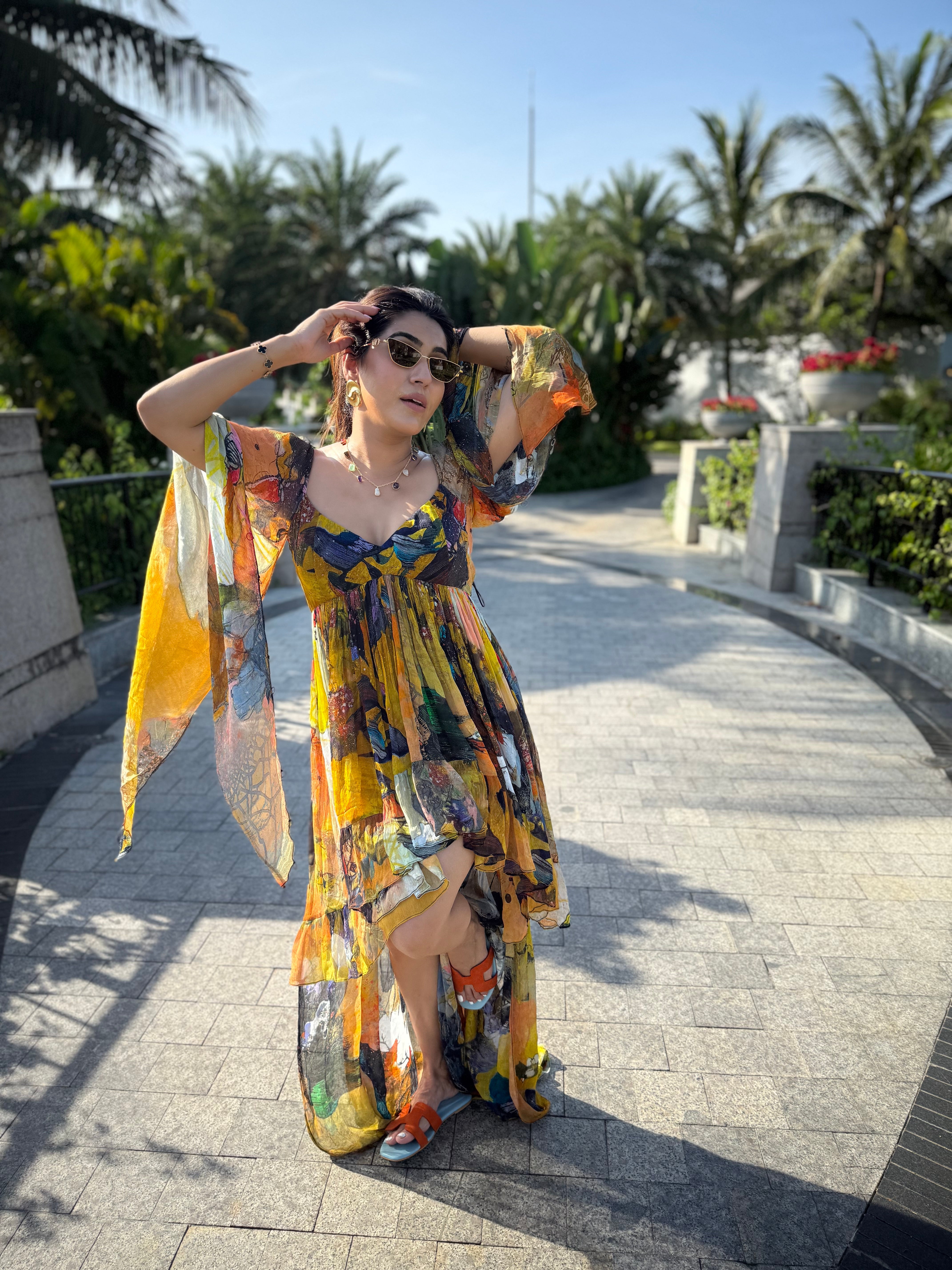 NEETI WADHWA X KOA ASYMMETRICAL DRESS