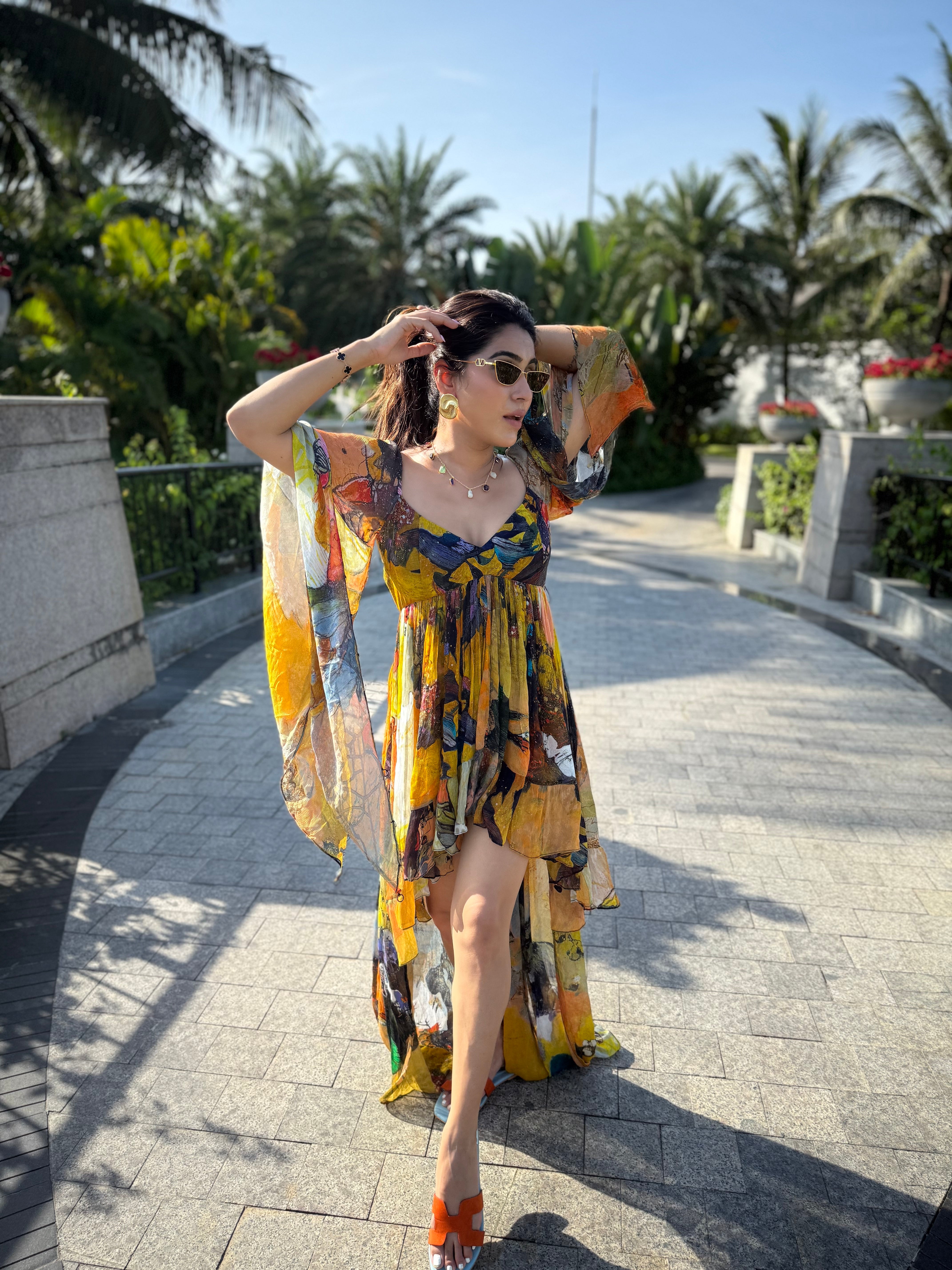 NEETI WADHWA X KOA ASYMMETRICAL DRESS