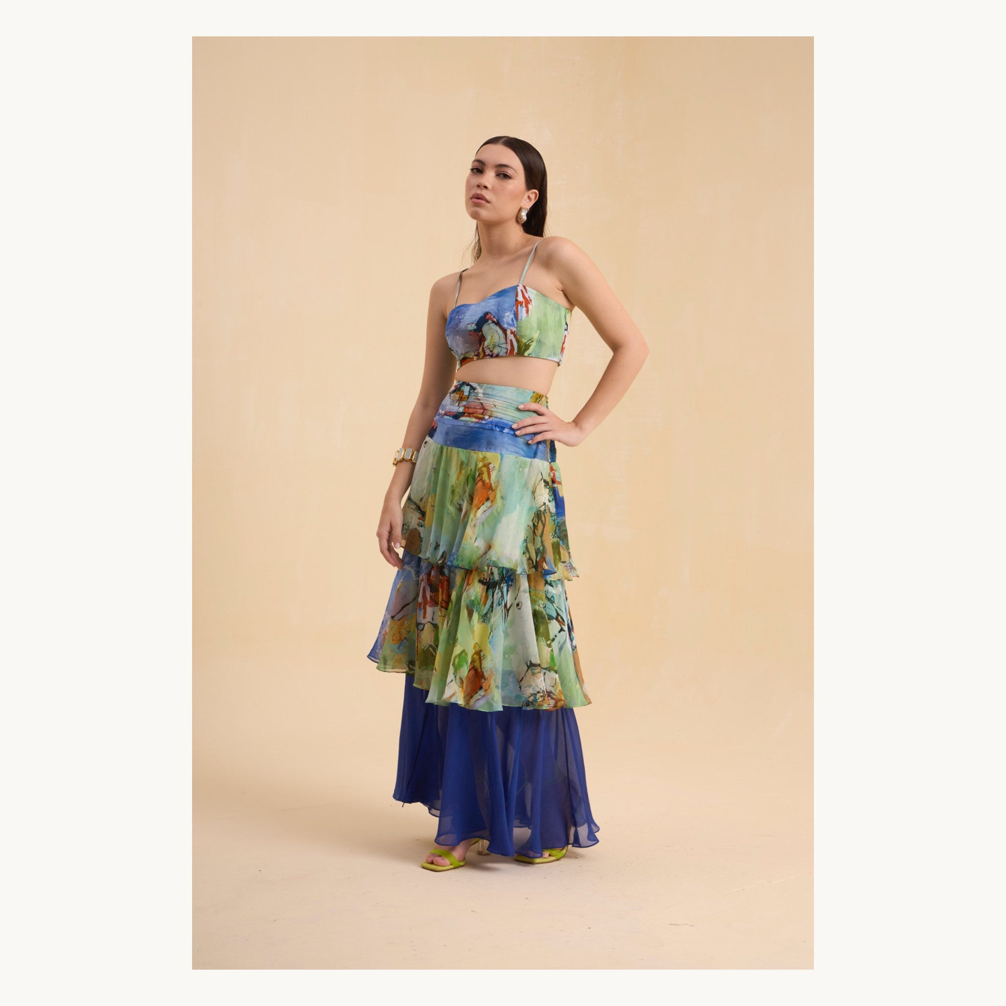 RIV MULTICOLOR  PRINTED CO-ORD