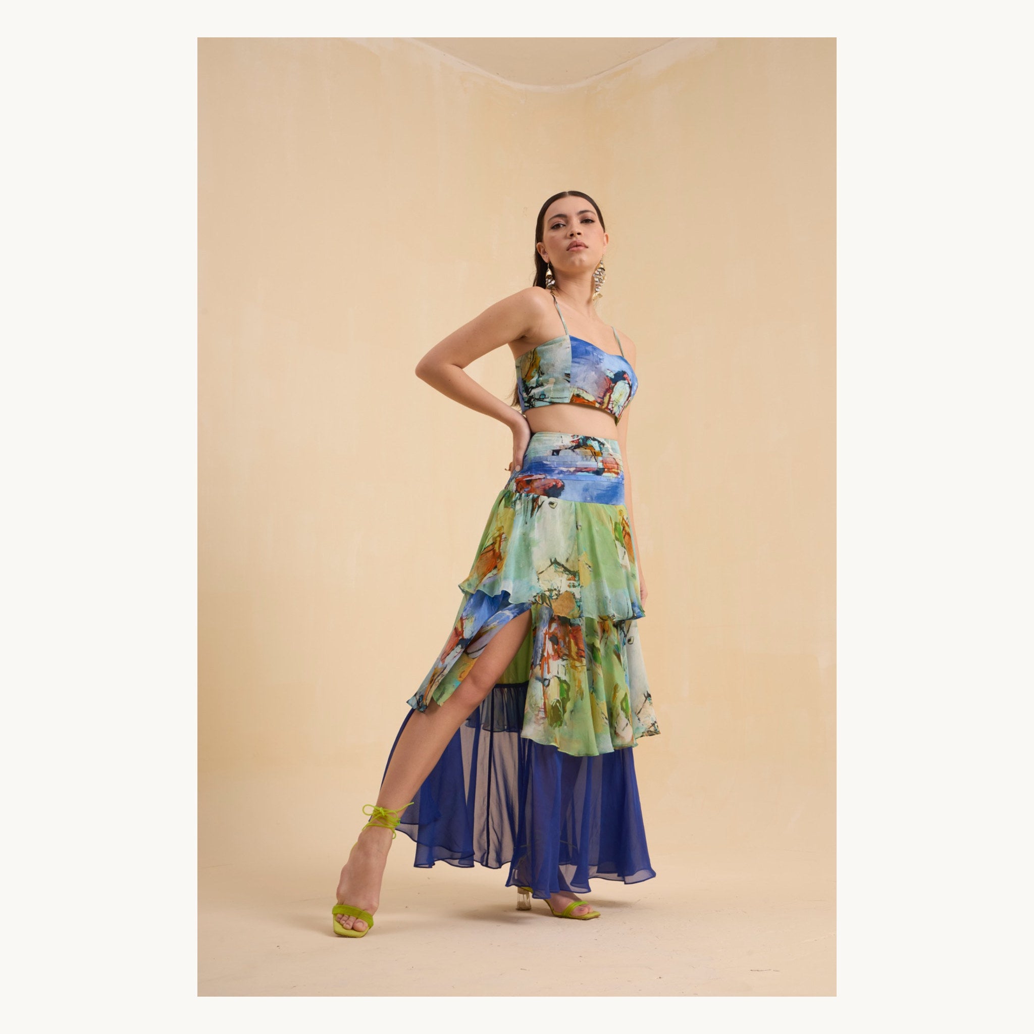 RIV MULTICOLOR  PRINTED CO-ORD