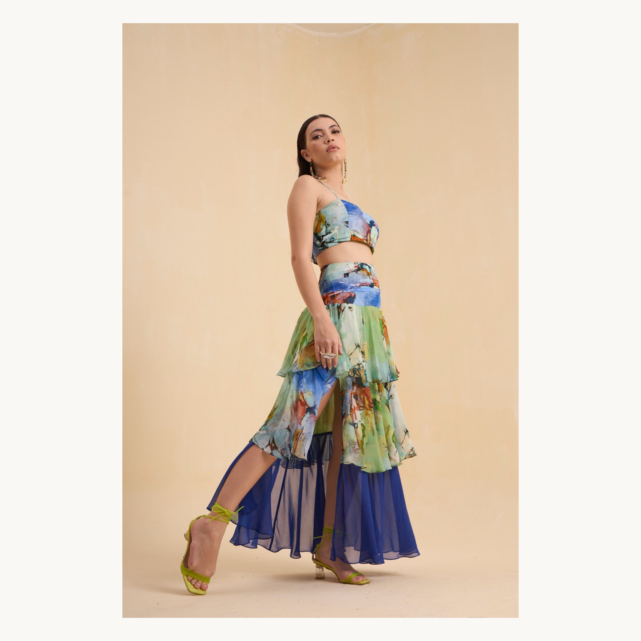 RIV MULTICOLOR  PRINTED CO-ORD