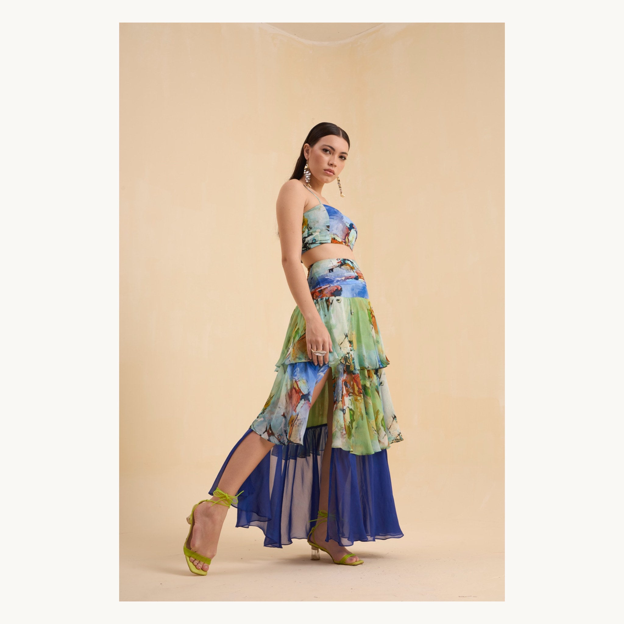 RIV MULTICOLOR  PRINTED CO-ORD