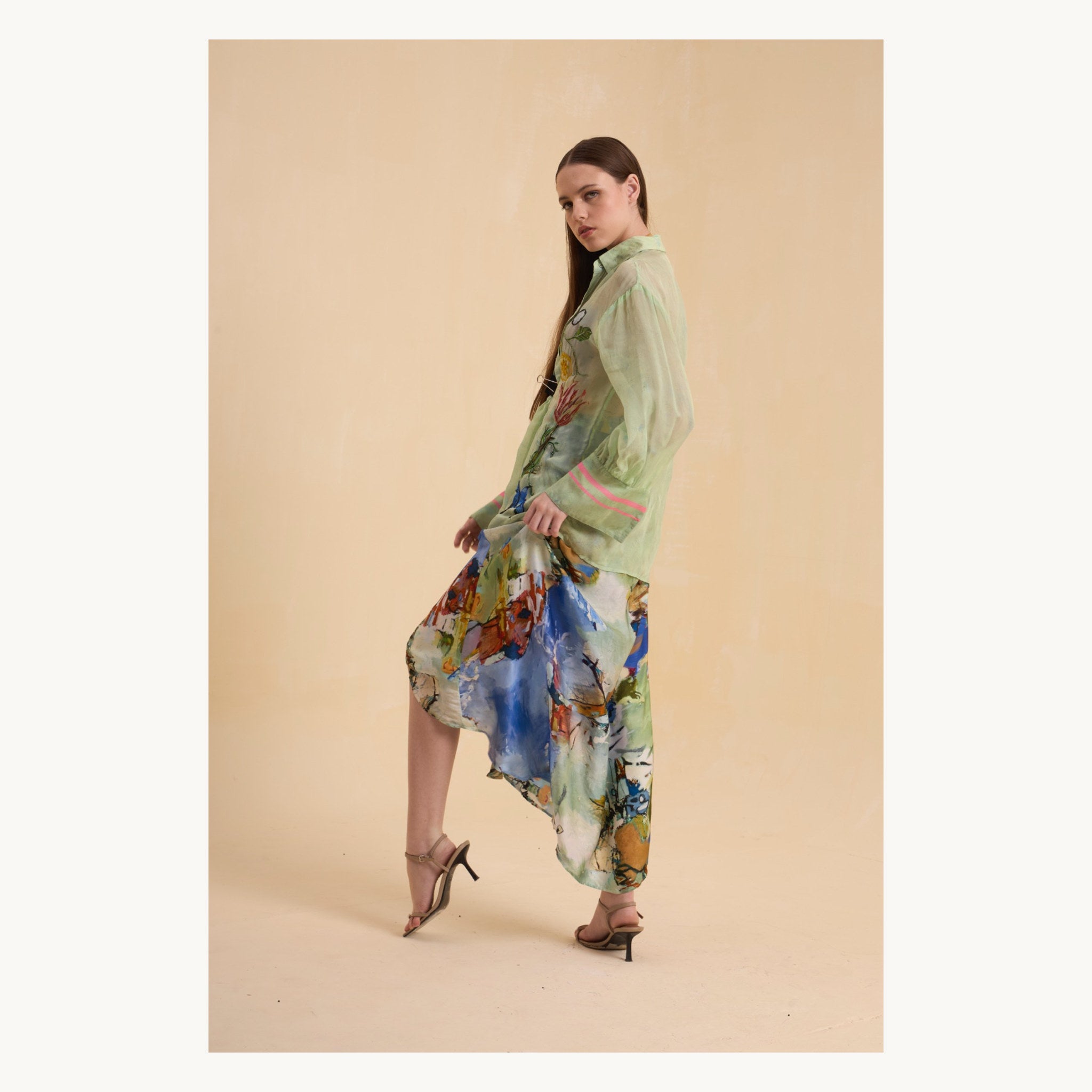 RIV MULTICOLOR PRINTED & EMBELLISHED CO-ORD