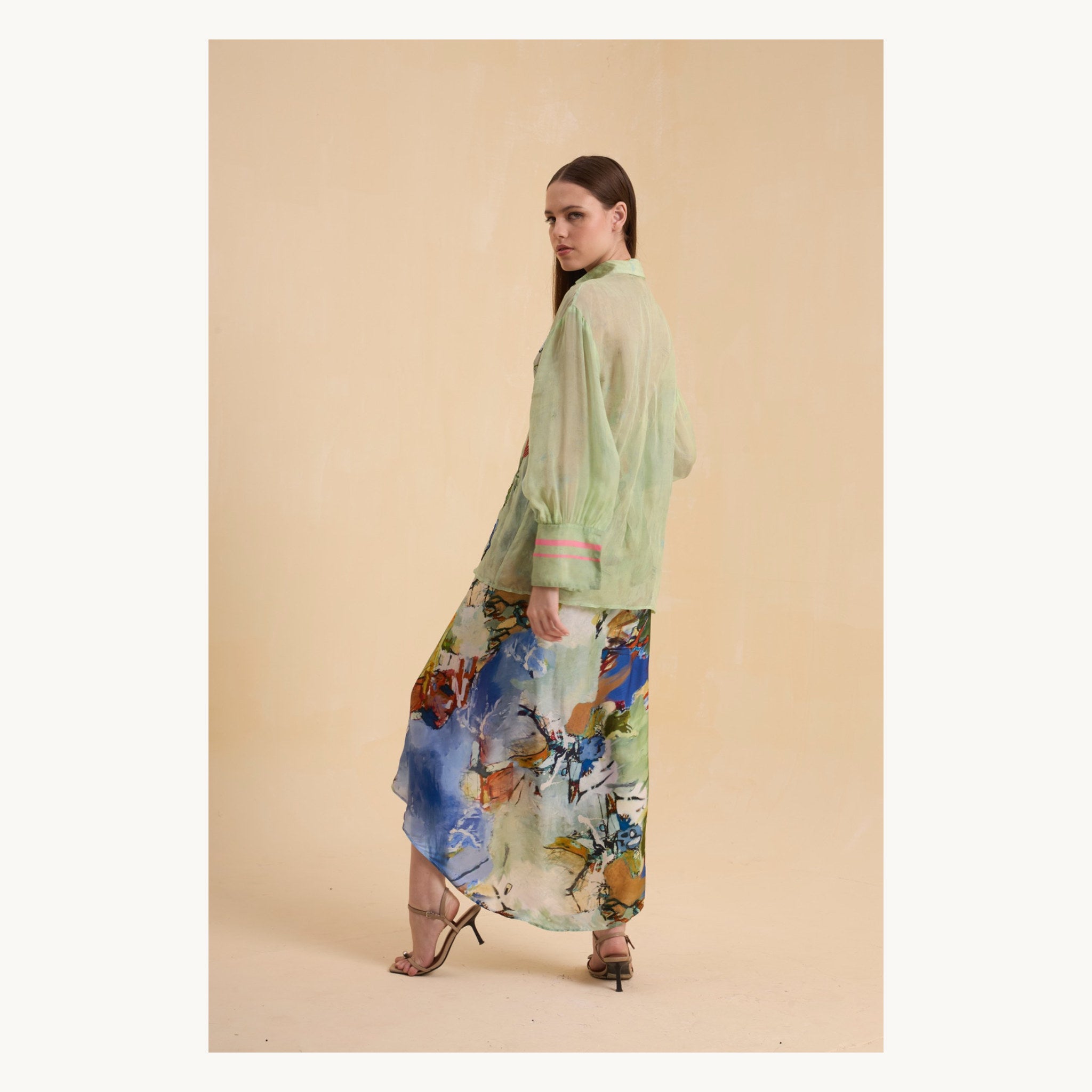 RIV MULTICOLOR PRINTED & EMBELLISHED CO-ORD
