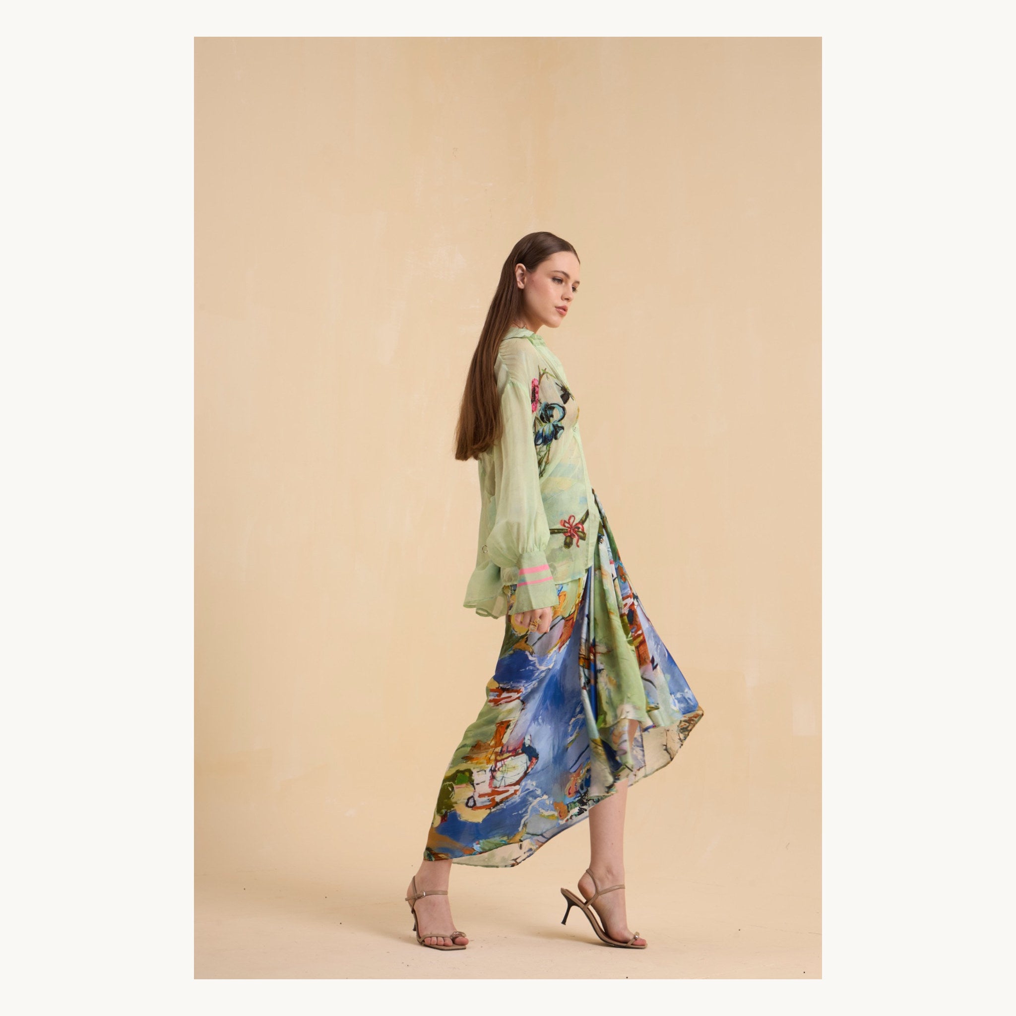 RIV MULTICOLOR PRINTED & EMBELLISHED CO-ORD