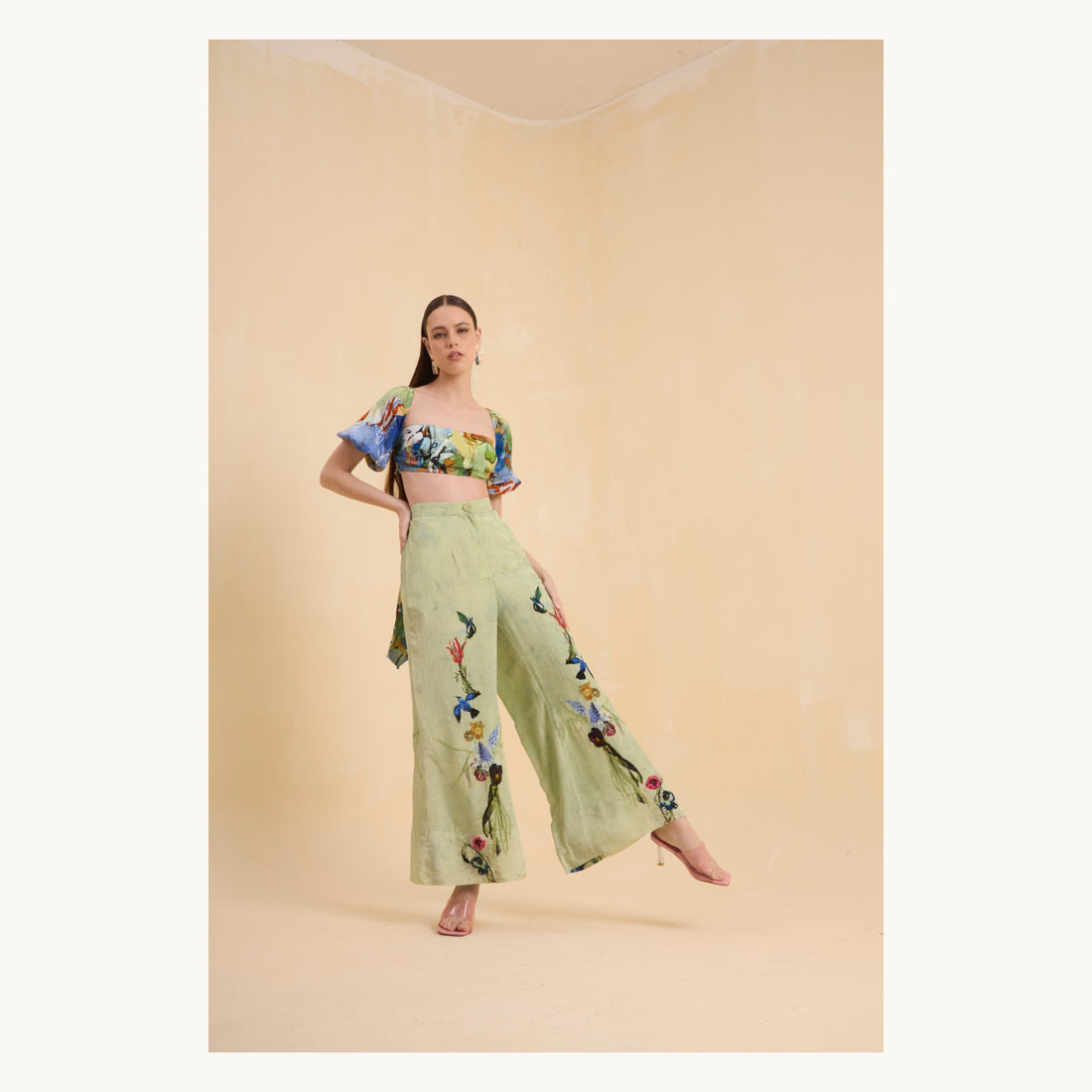 RIV MULTICOLOR PRINTED & EMBELLISHED CO-ORD