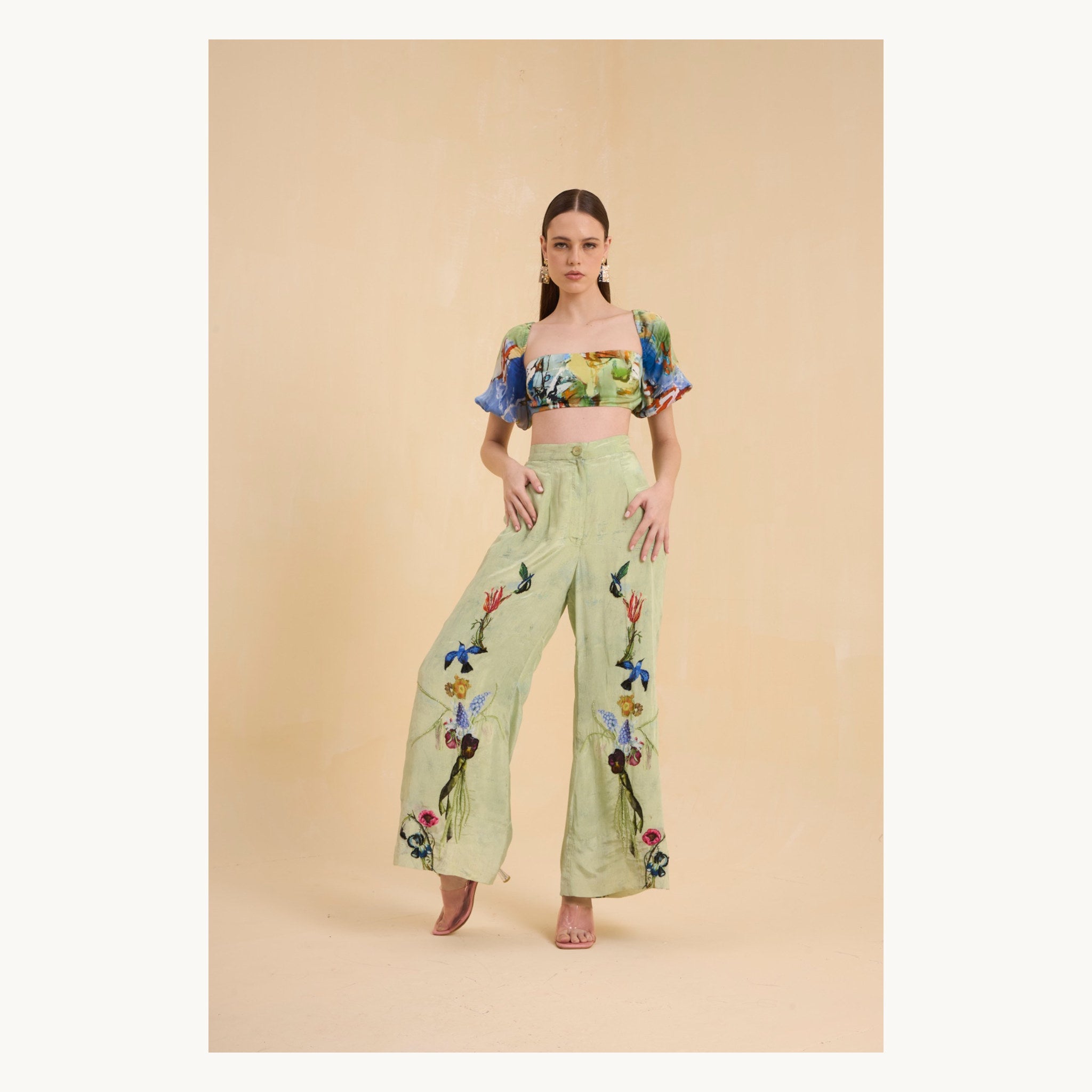 RIV MULTICOLOR PRINTED & EMBELLISHED CO-ORD