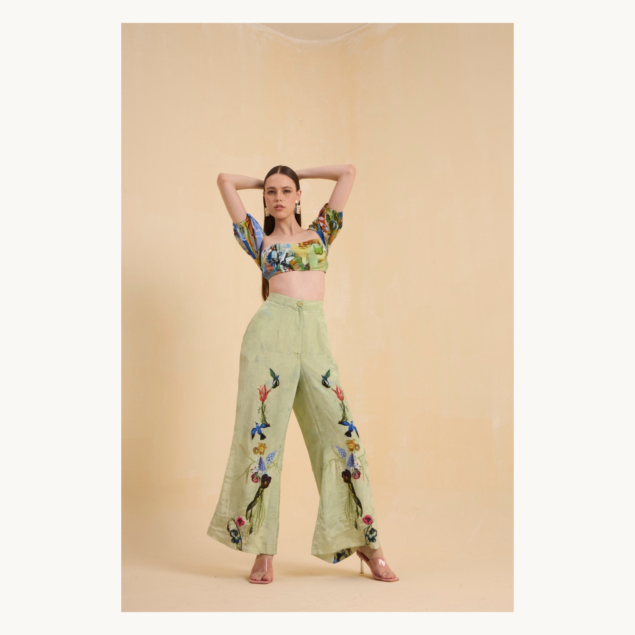 RIV MULTICOLOR PRINTED & EMBELLISHED CO-ORD