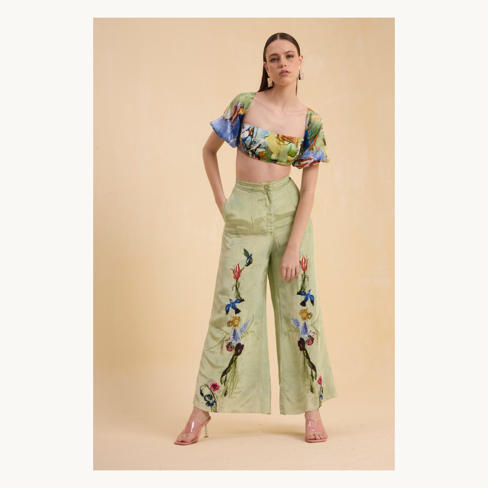 RIV MULTICOLOR PRINTED & EMBELLISHED CO-ORD