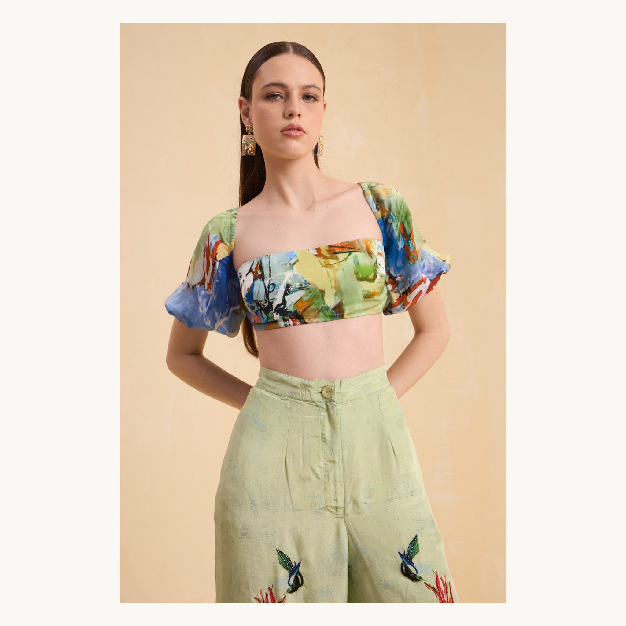RIV MULTICOLOR PRINTED & EMBELLISHED CO-ORD