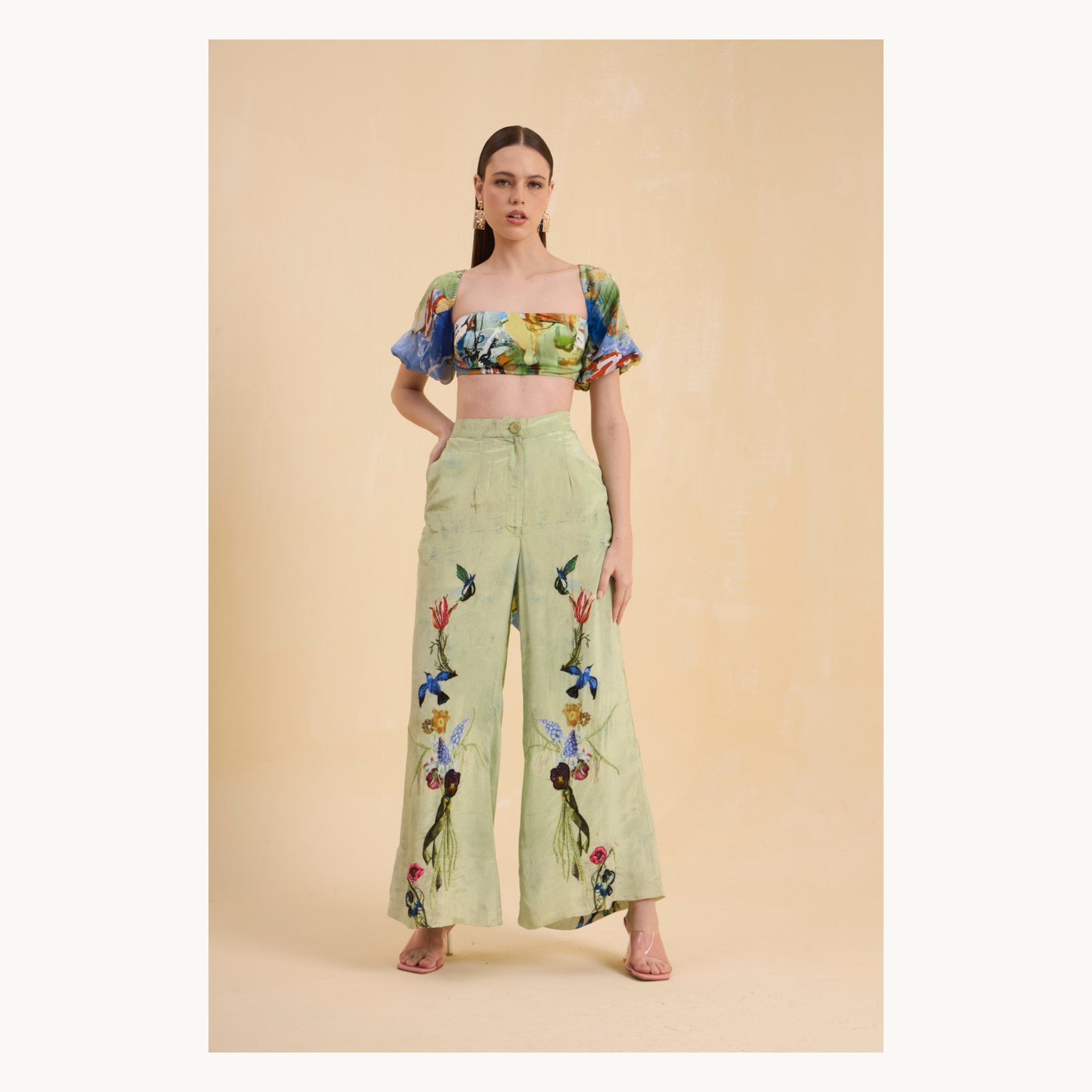 RIV MULTICOLOR PRINTED & EMBELLISHED CO-ORD