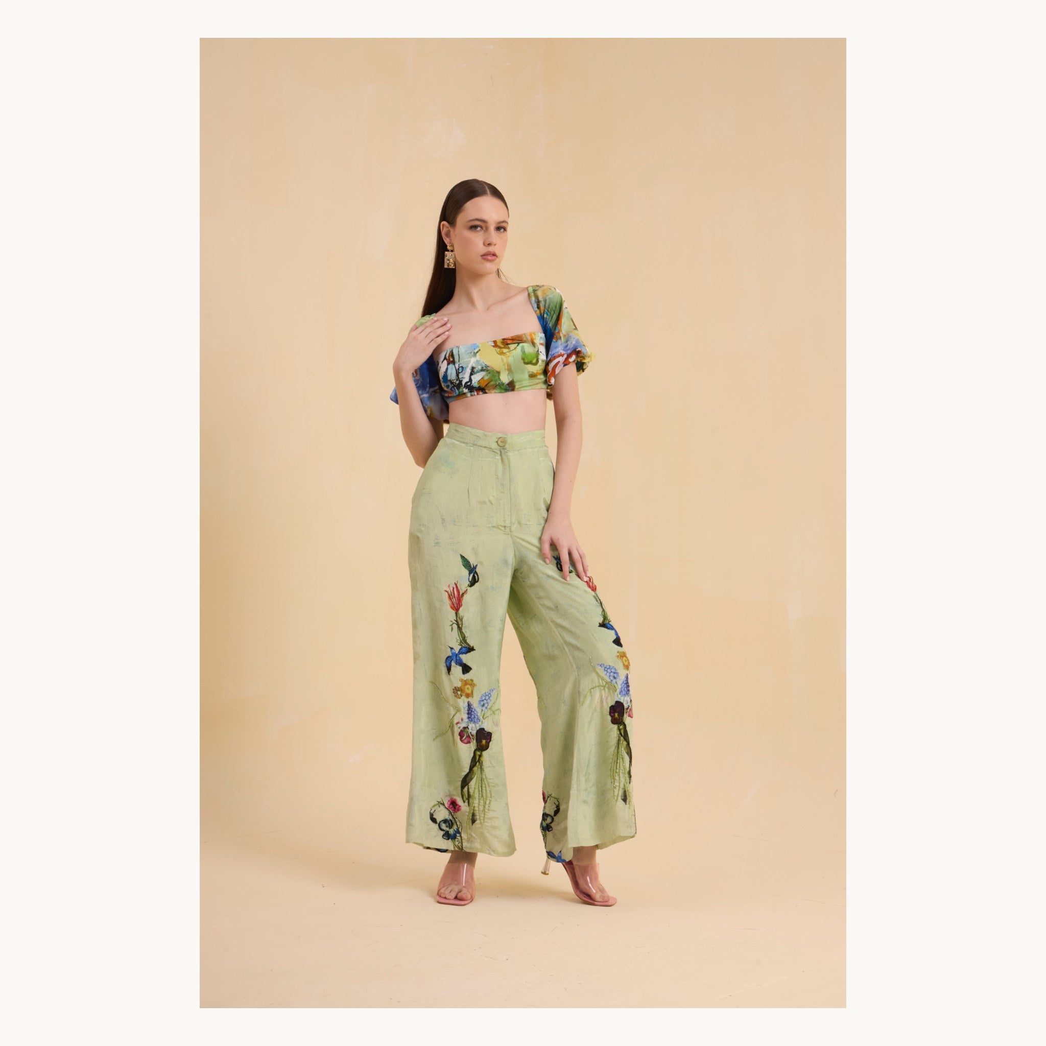RIV MULTICOLOR PRINTED & EMBELLISHED CO-ORD