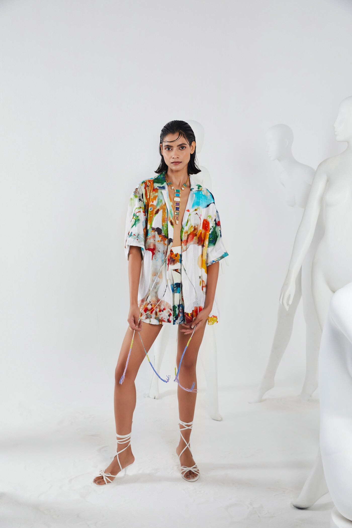 KULVIR KAUR X IZEL CO-ORD (SHIRT AND SKORTS)