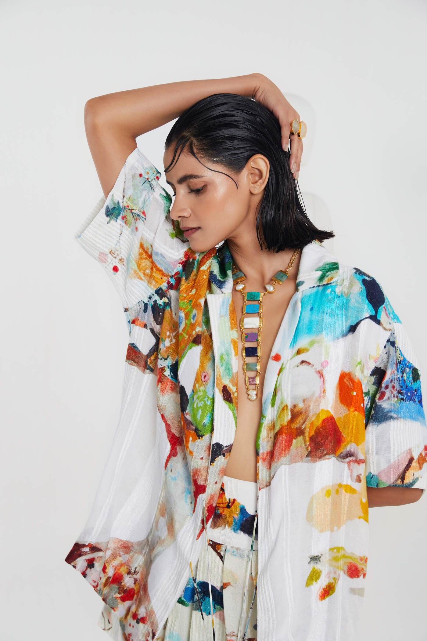 KULVIR KAUR X IZEL CO-ORD (SHIRT AND SKORTS)