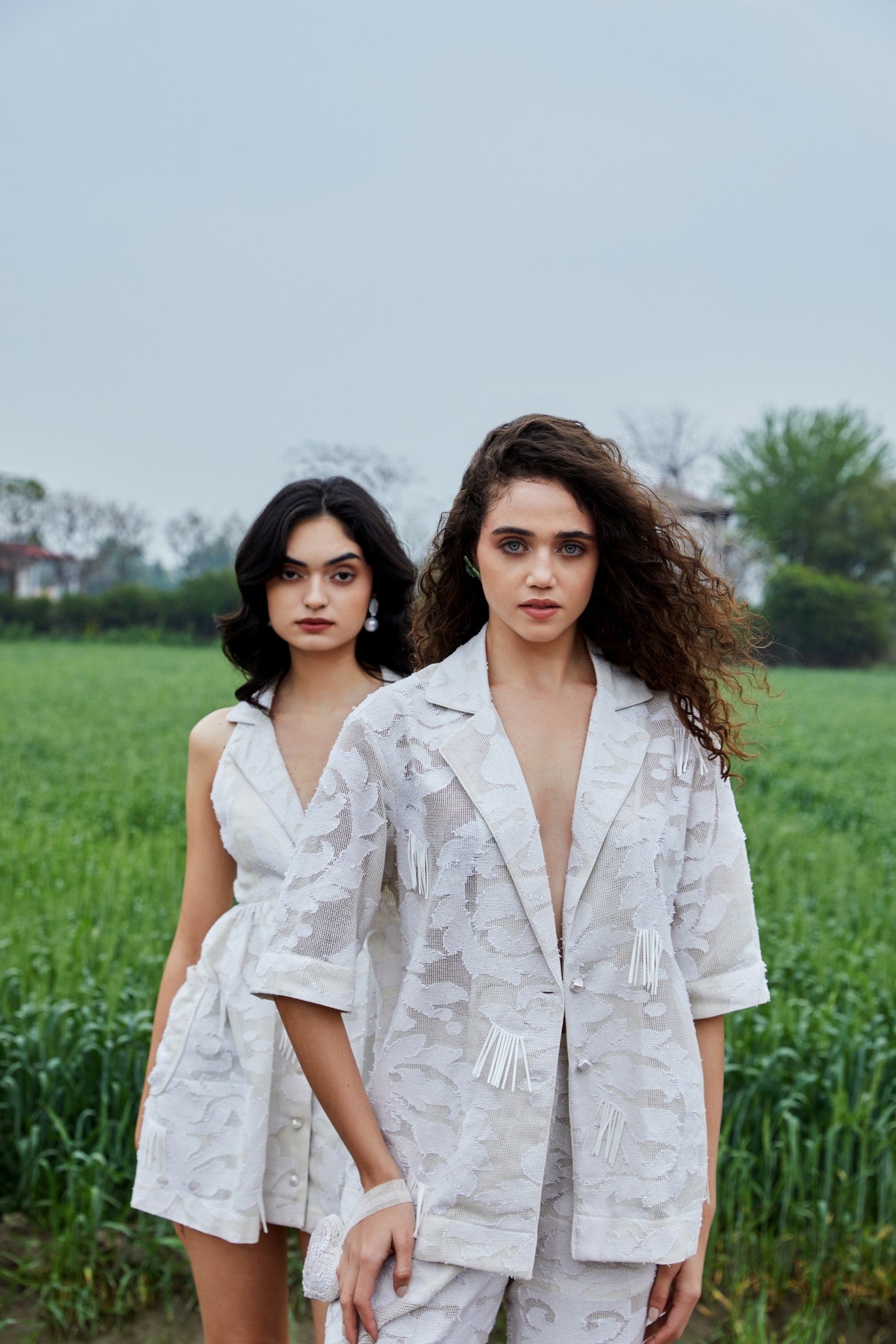 CRUNK IVORY SELF JACQUARD RESORT SHIRT