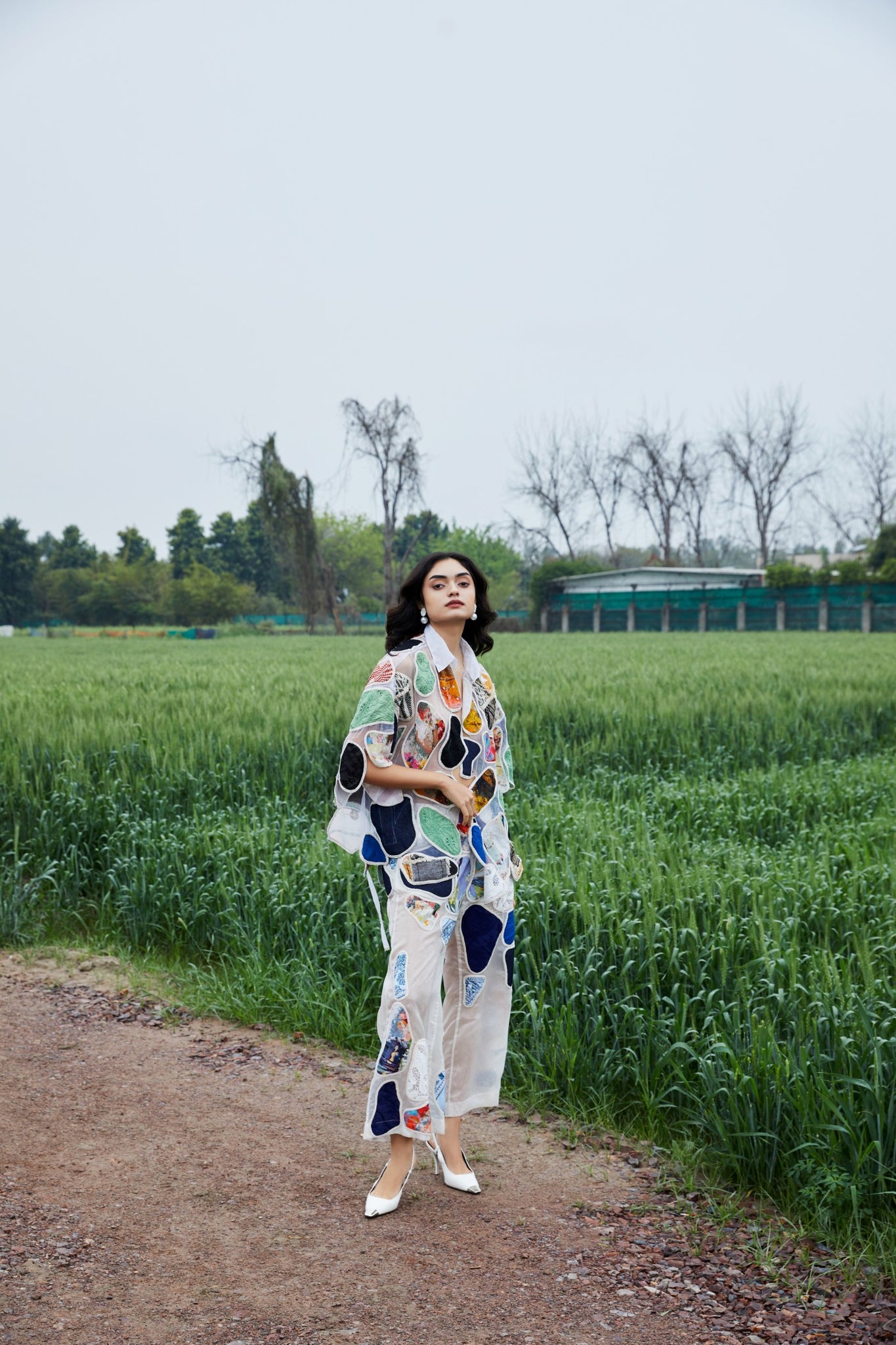 CRUNK MULTICOLOR PATCH EMBROIDERED PANTS