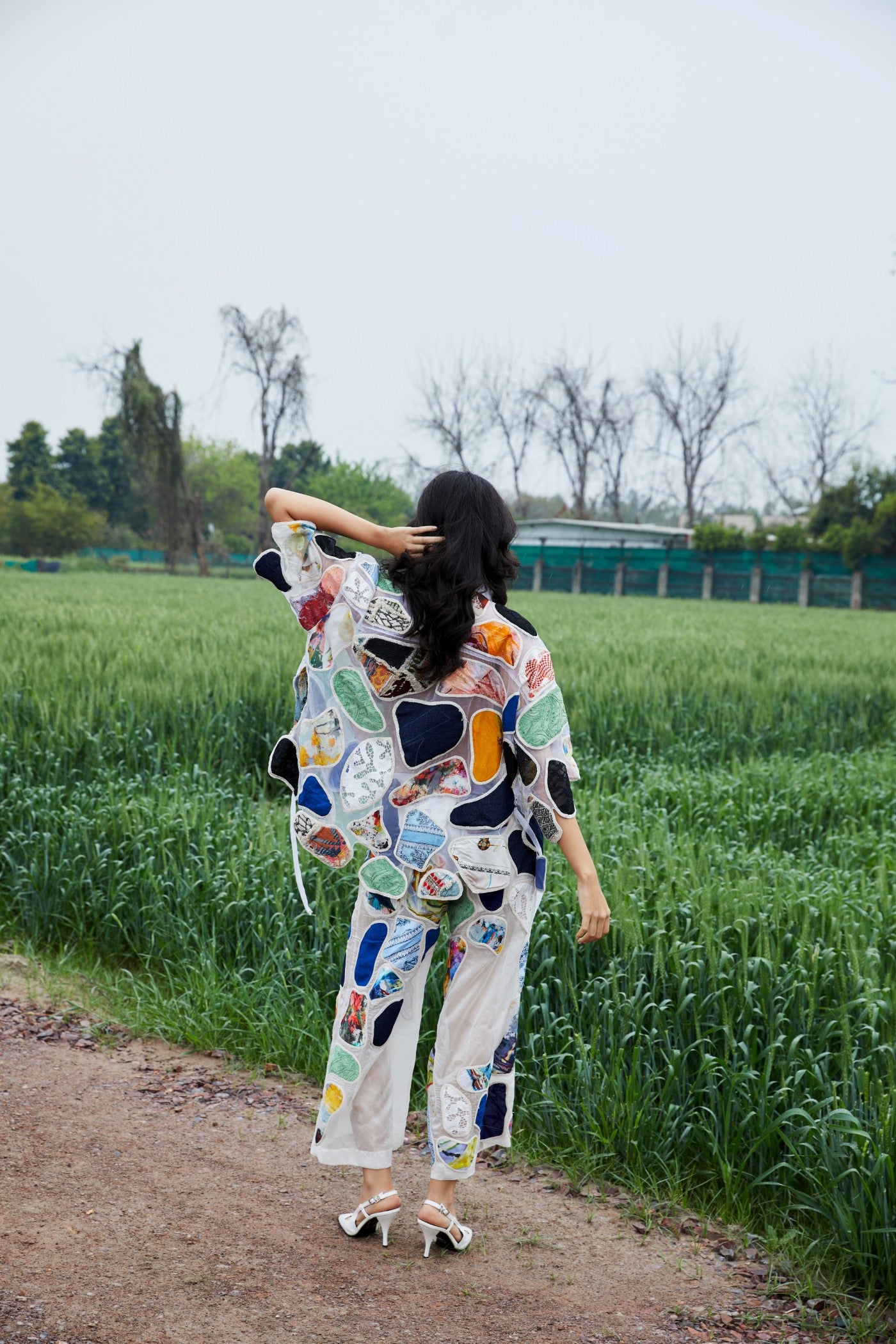 CRUNK MULTICOLOR PATCH EMBROIDERED PANTS