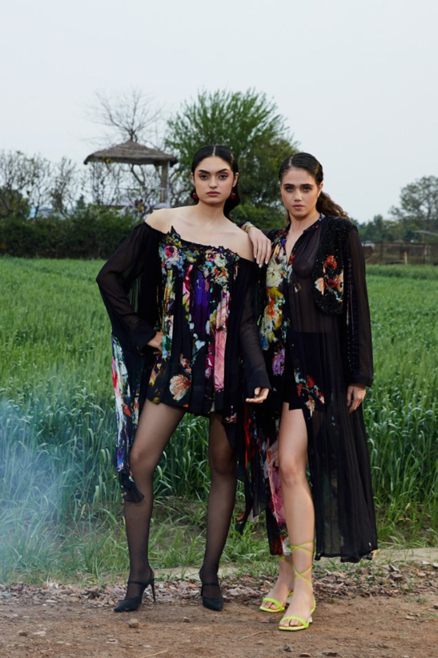SHELLY JAIN X CRUNK BLACK LONGLINE SHIRT