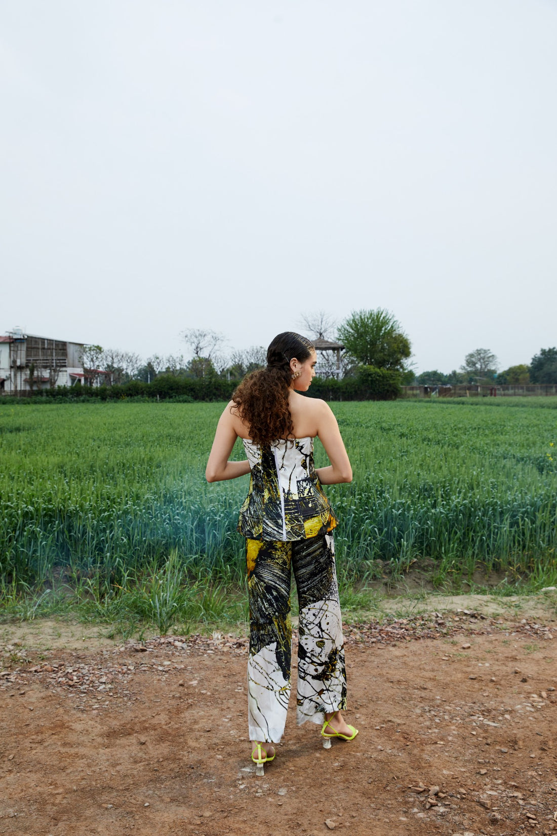 CRUNK LIME BLACK PRINTED PANTS