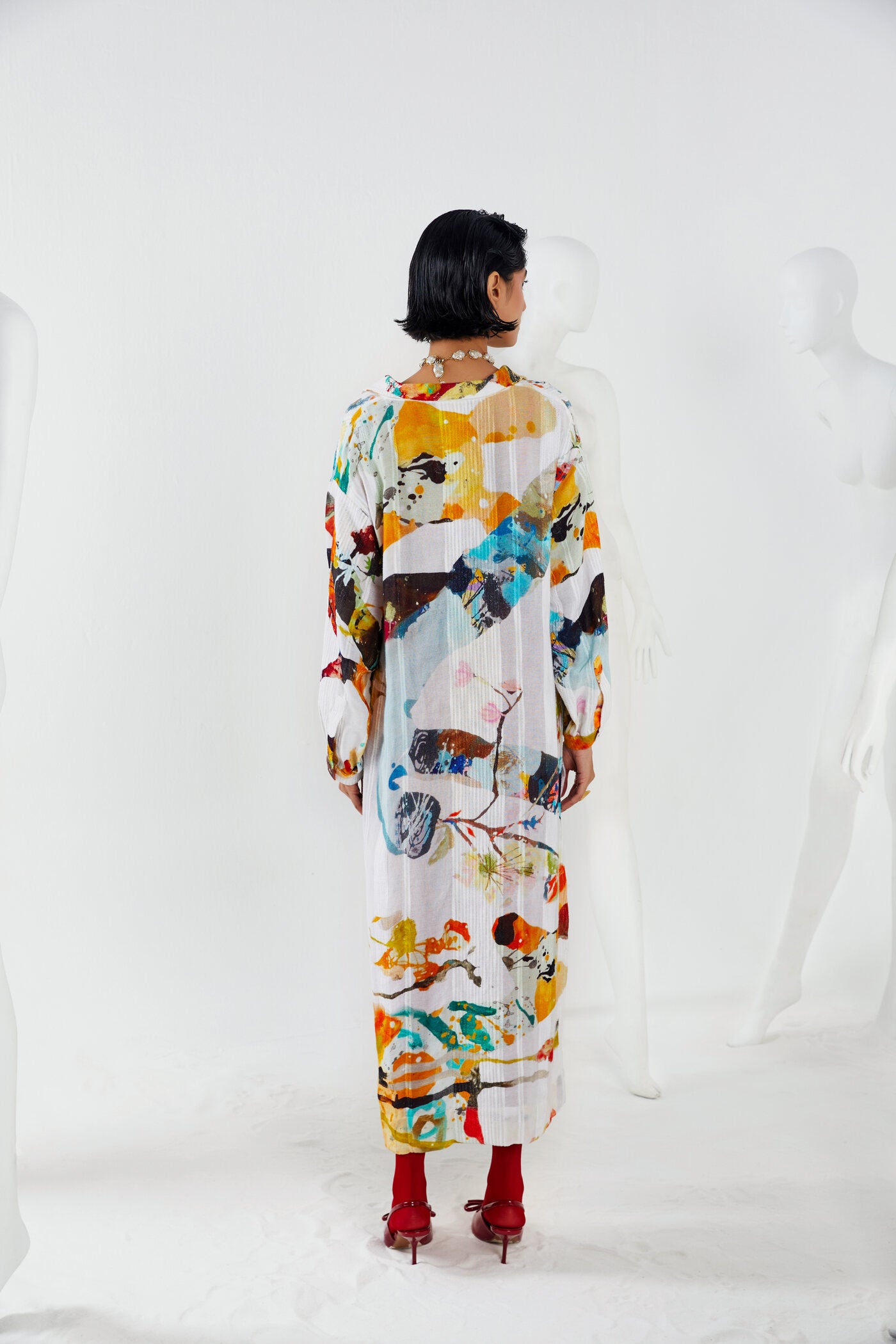 SHELLY JAIN X IZEL TRAPEZE DRESS