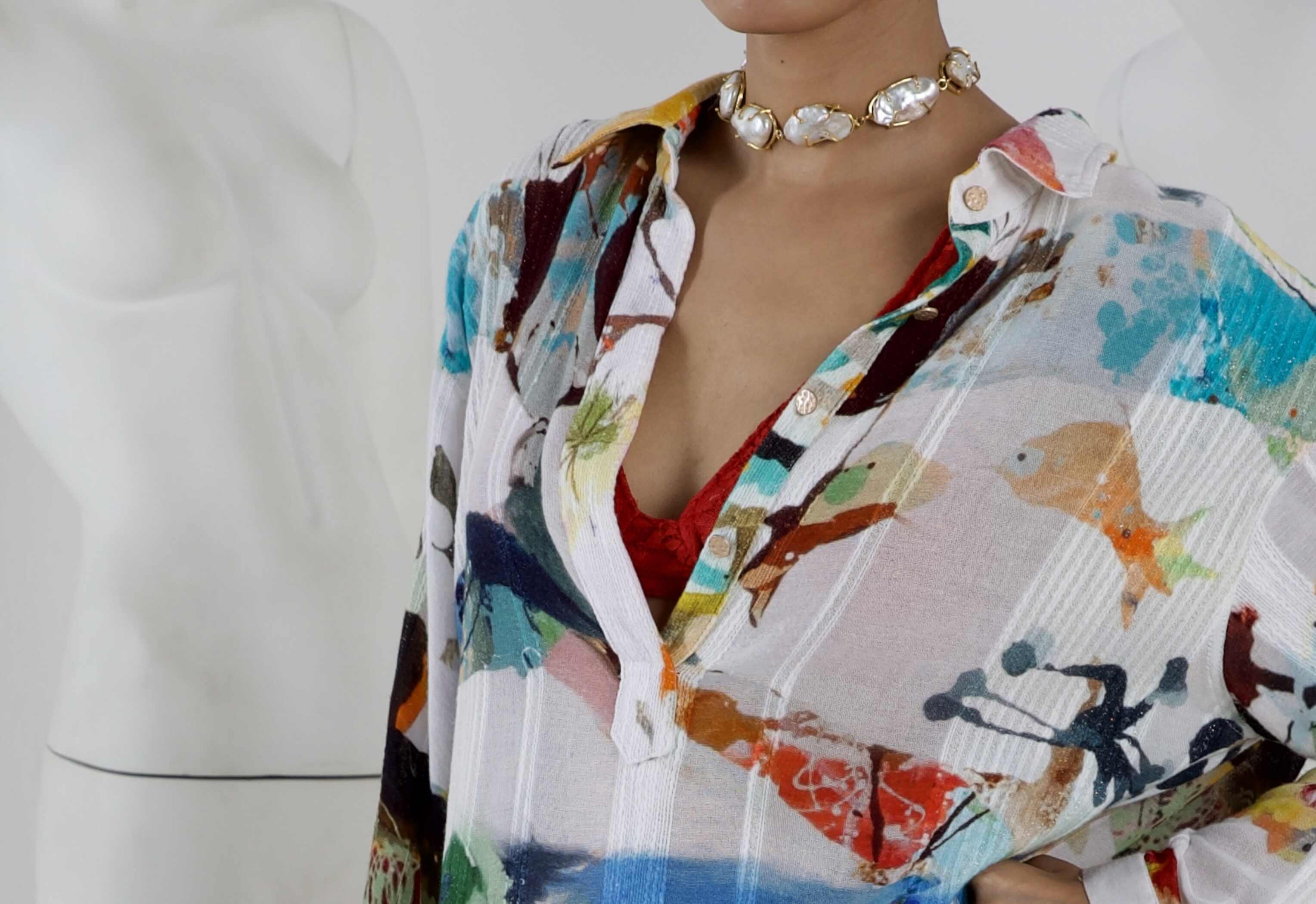 SHELLY JAIN X IZEL TRAPEZE DRESS