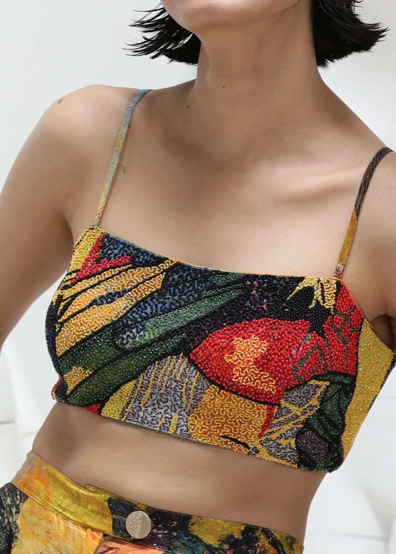 KOA BEADED BUSTIER