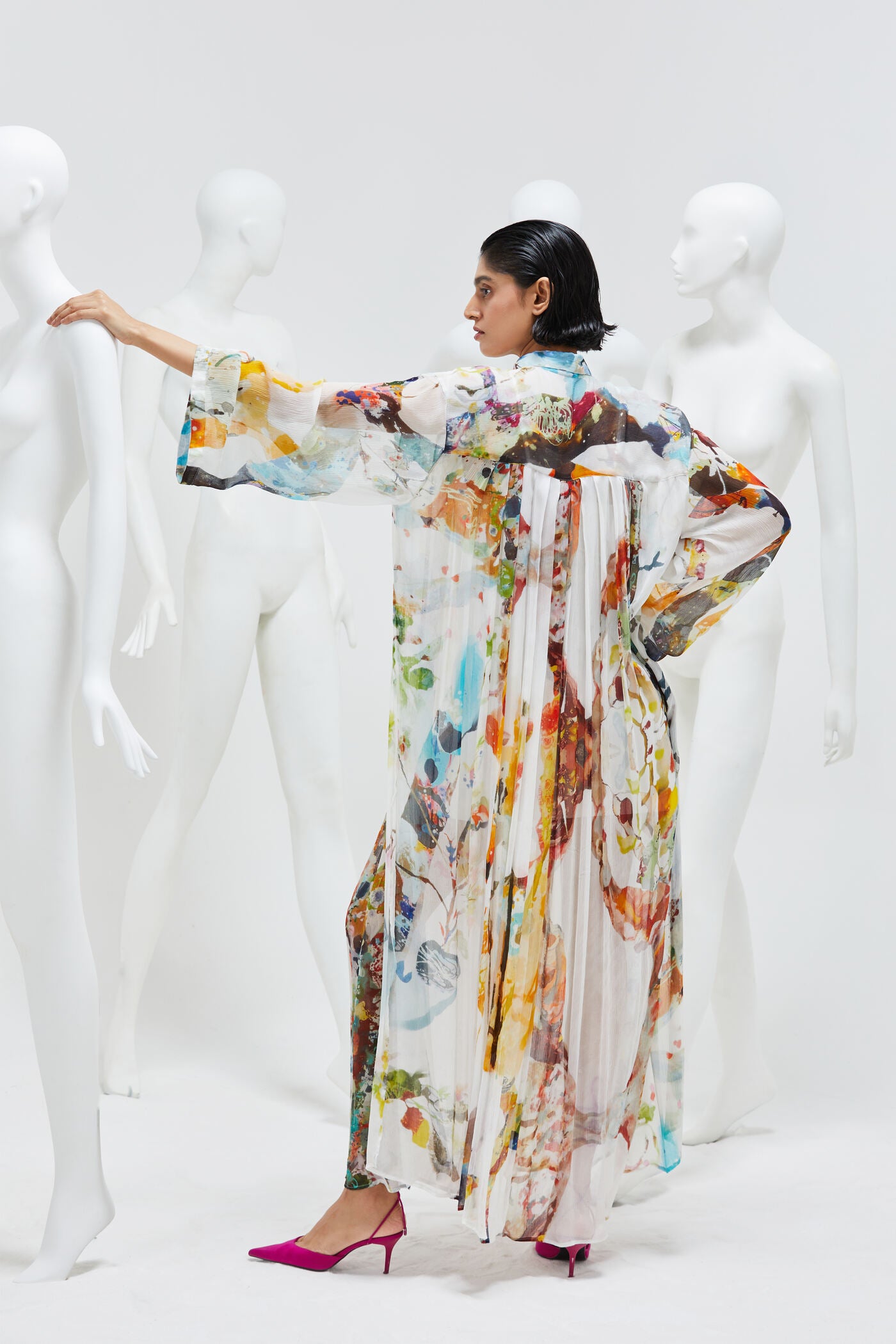 HINA KHAN X IZEL SHIRT DRESS