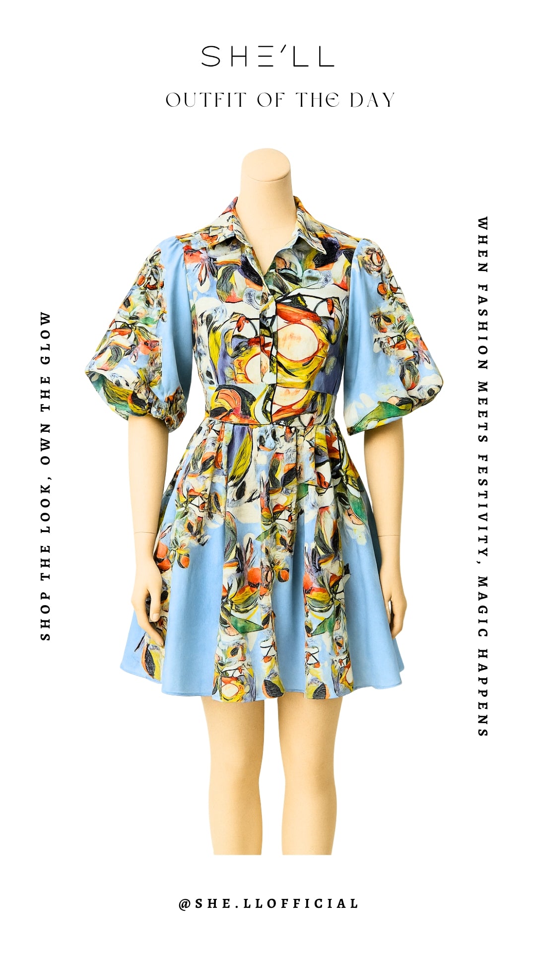 VIELLA FIT AND FLARE DRESS