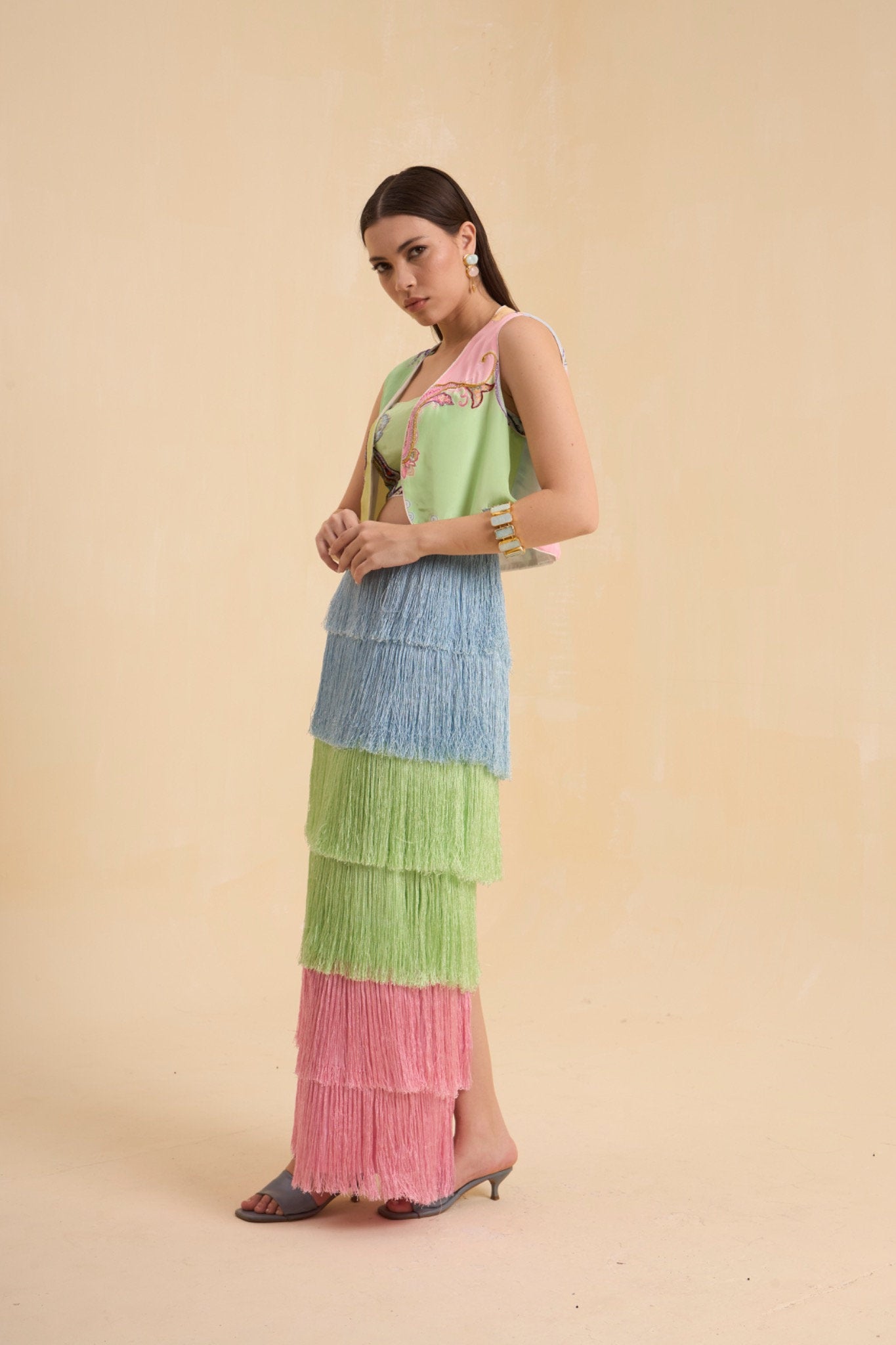 RIV PASTEL PRINTED & EMBELLISHED CO-ORD