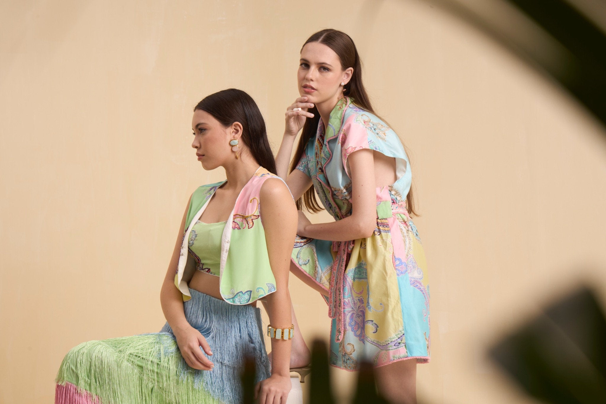 RIV PASTEL PRINTED & EMBELLISHED CO-ORD