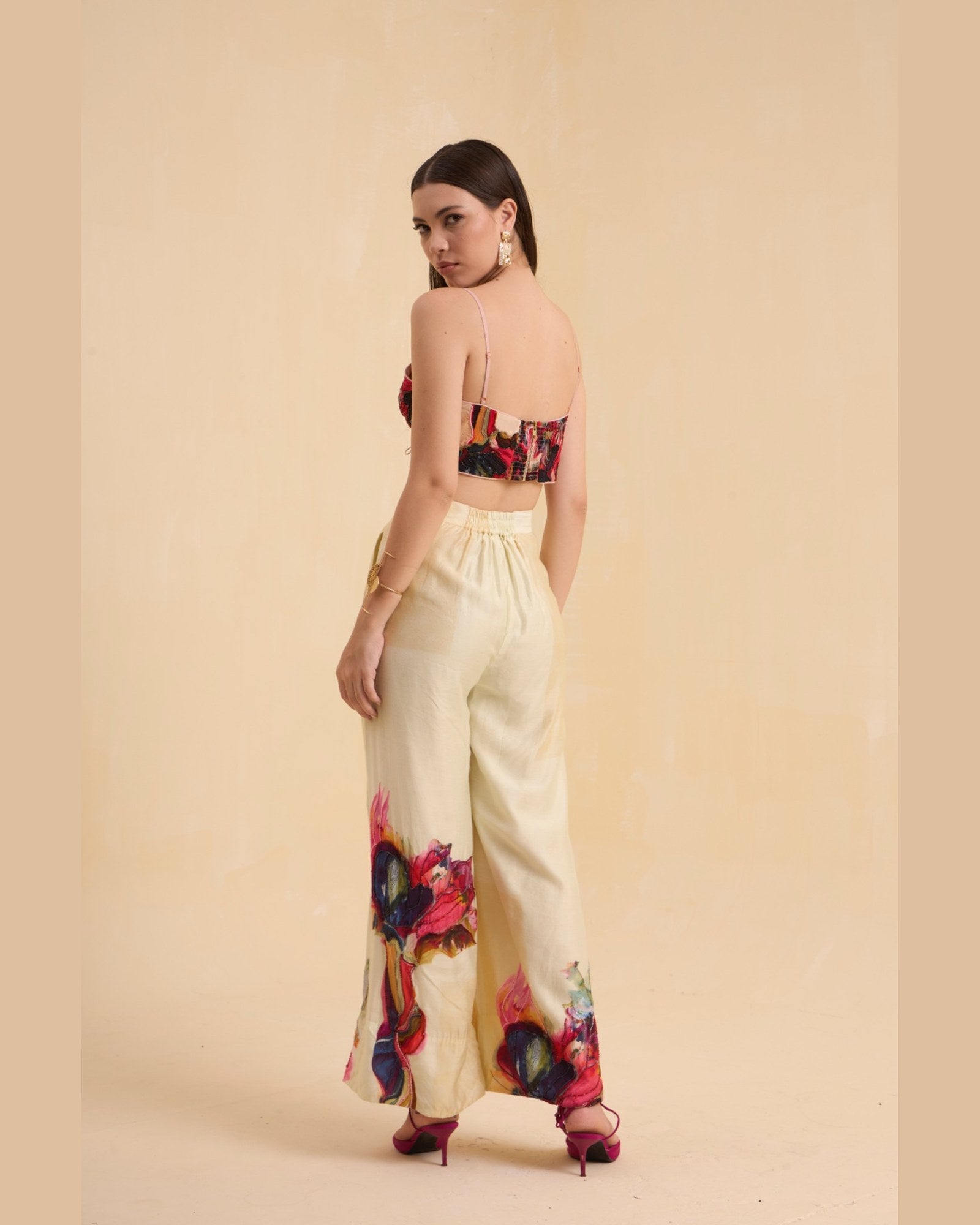 RIV WATERCOLORED BEADED CO-ORD