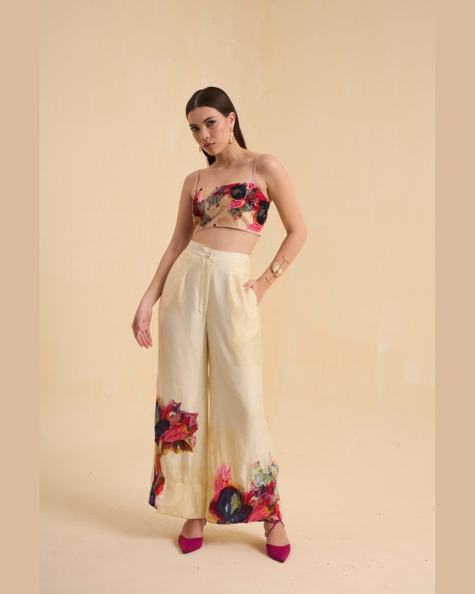 RIV WATERCOLORED BEADED CO-ORD