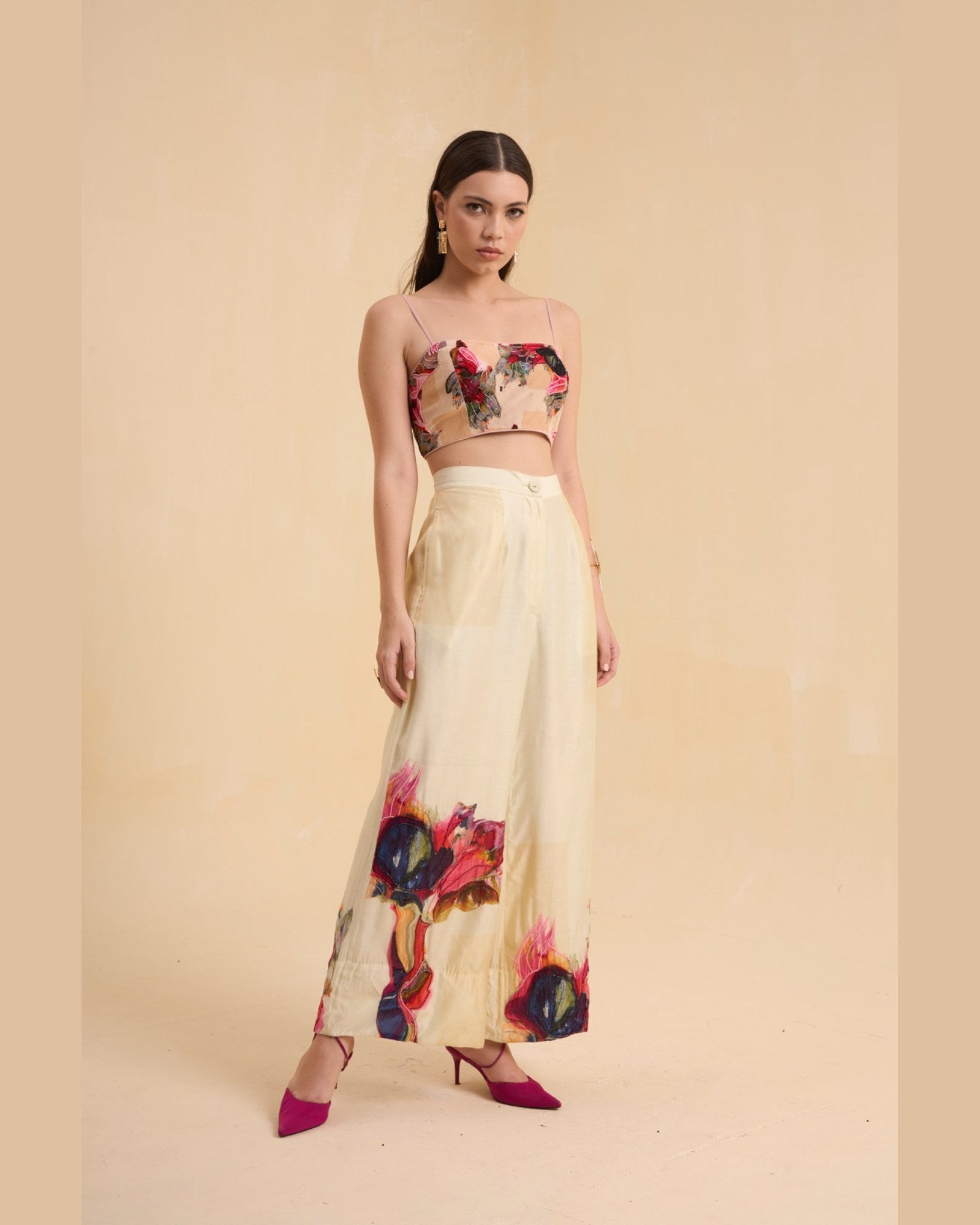 RIV WATERCOLORED BEADED CO-ORD