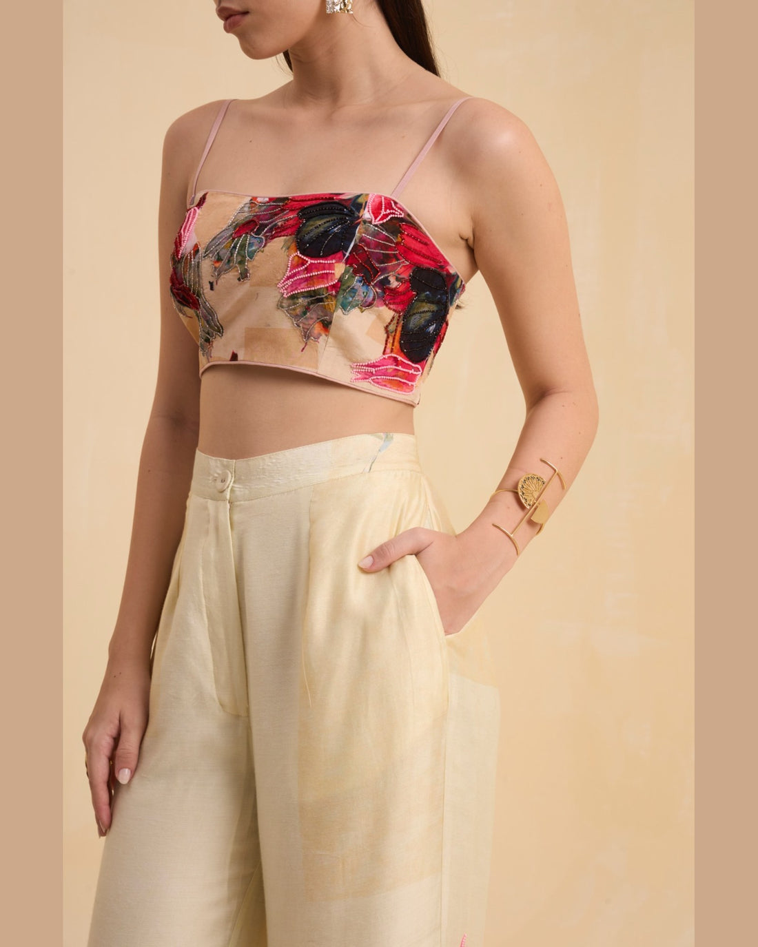 RIV WATERCOLORED BEADED CO-ORD