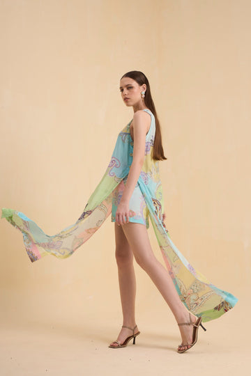 RIV PASTEL PRINTED & EMBELLISHED CO-ORD