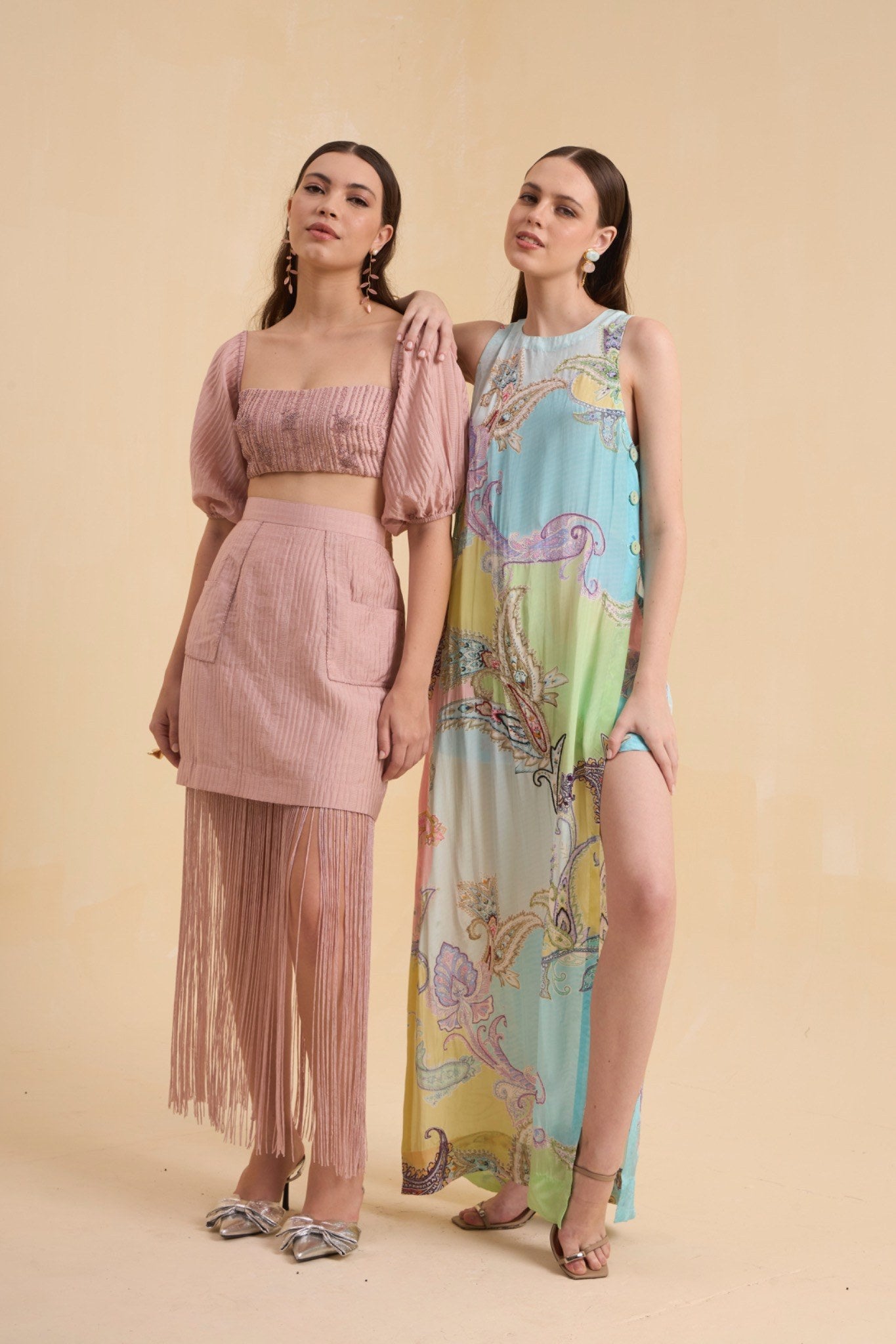 RIV PASTEL PRINTED & EMBELLISHED CO-ORD
